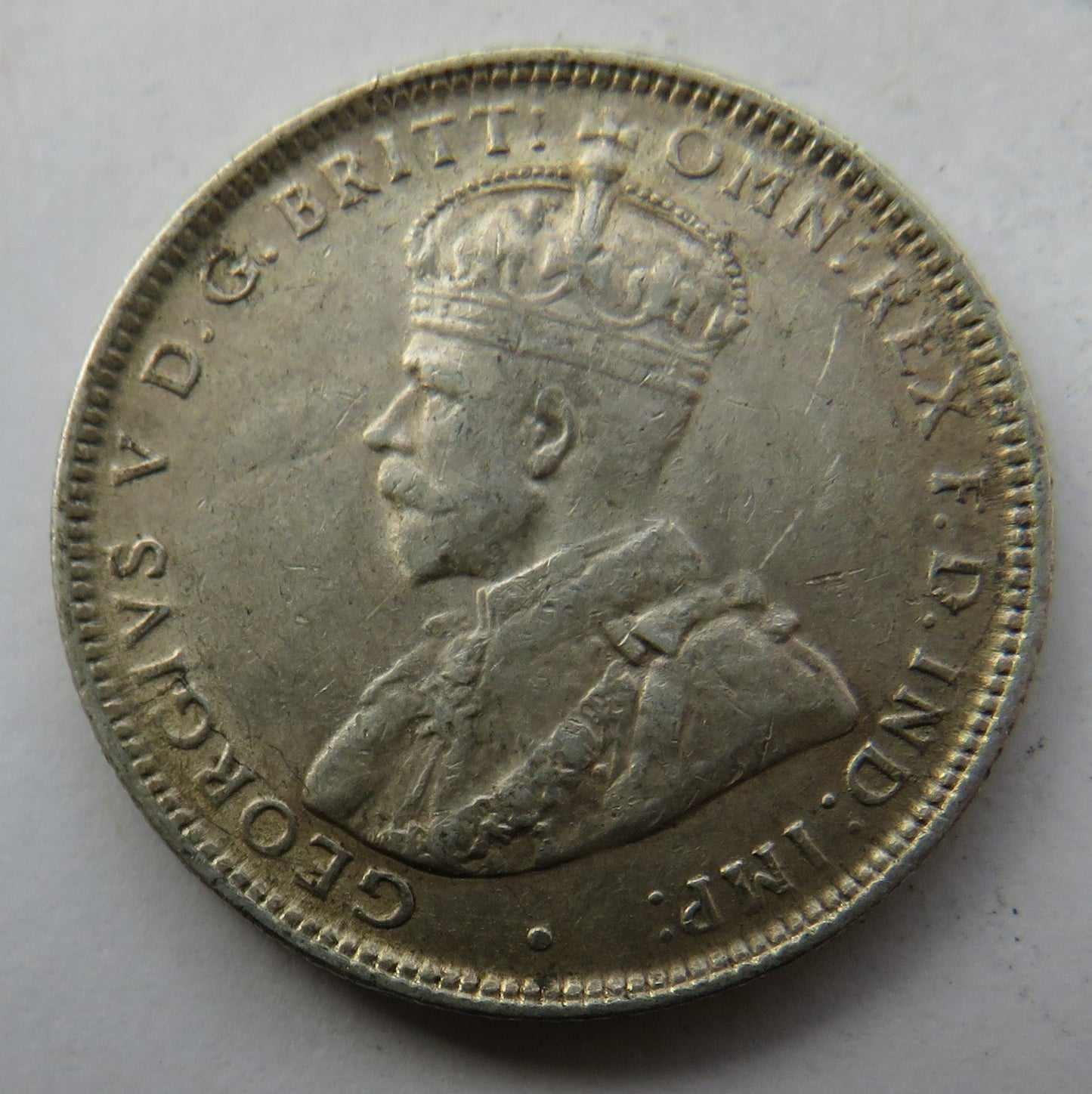1926 King George V Australia Silver One Shilling Coin