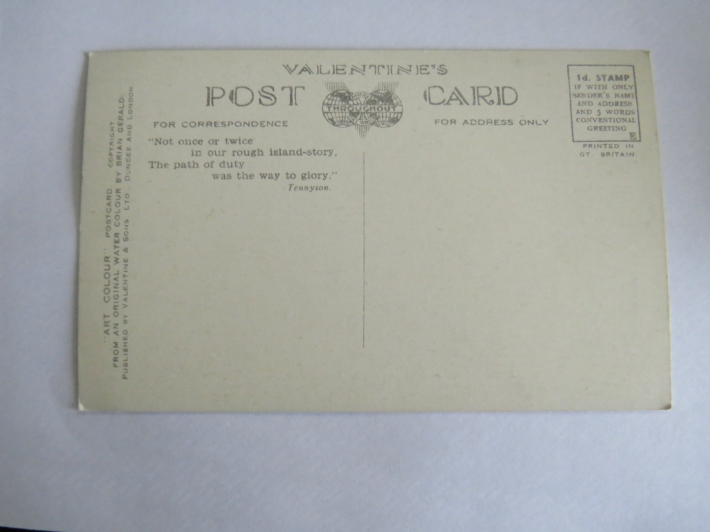 Old Postcard of The Narrows Loch Katrine