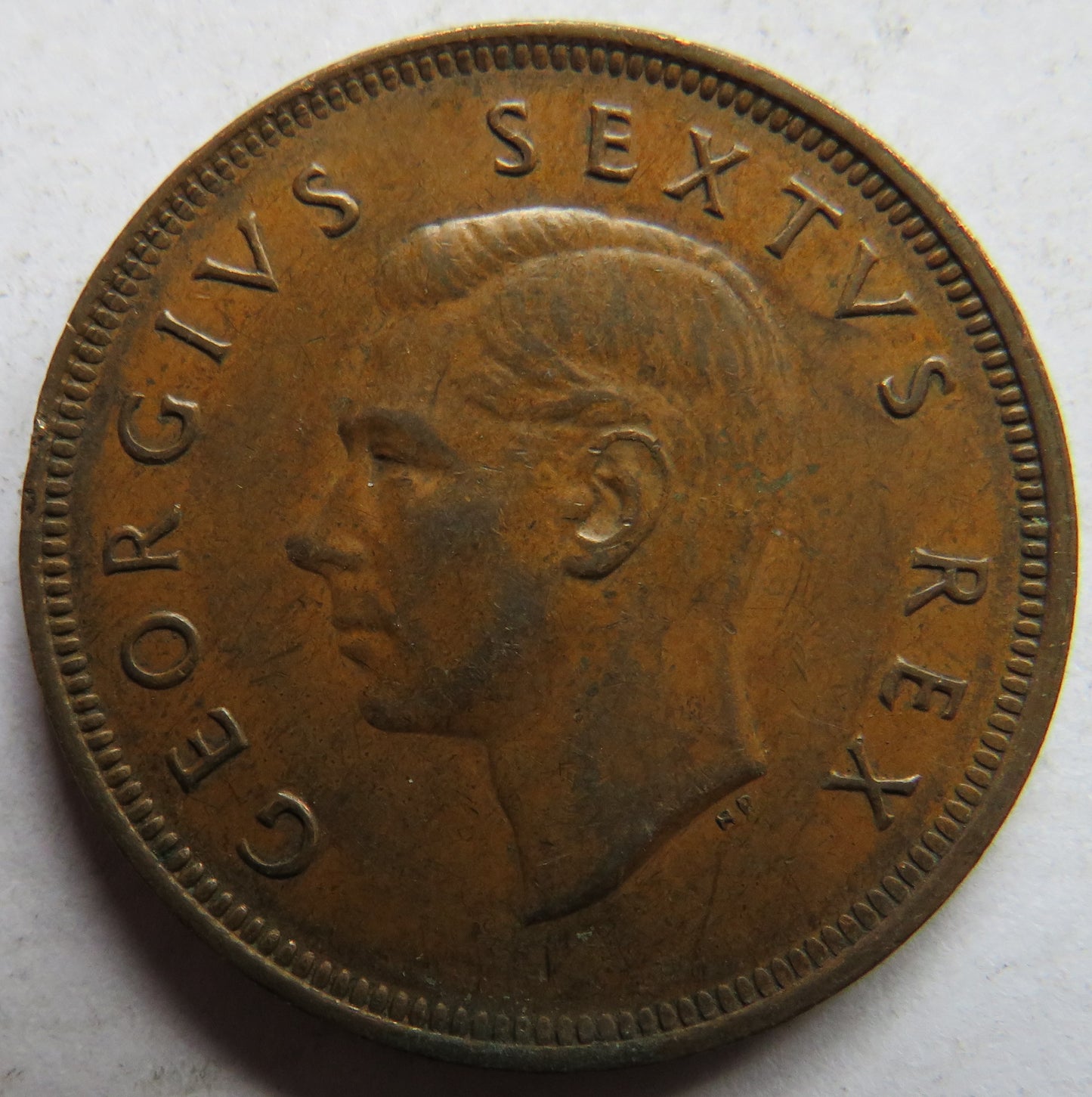 1949 King George VI South Africa One Penny Coin