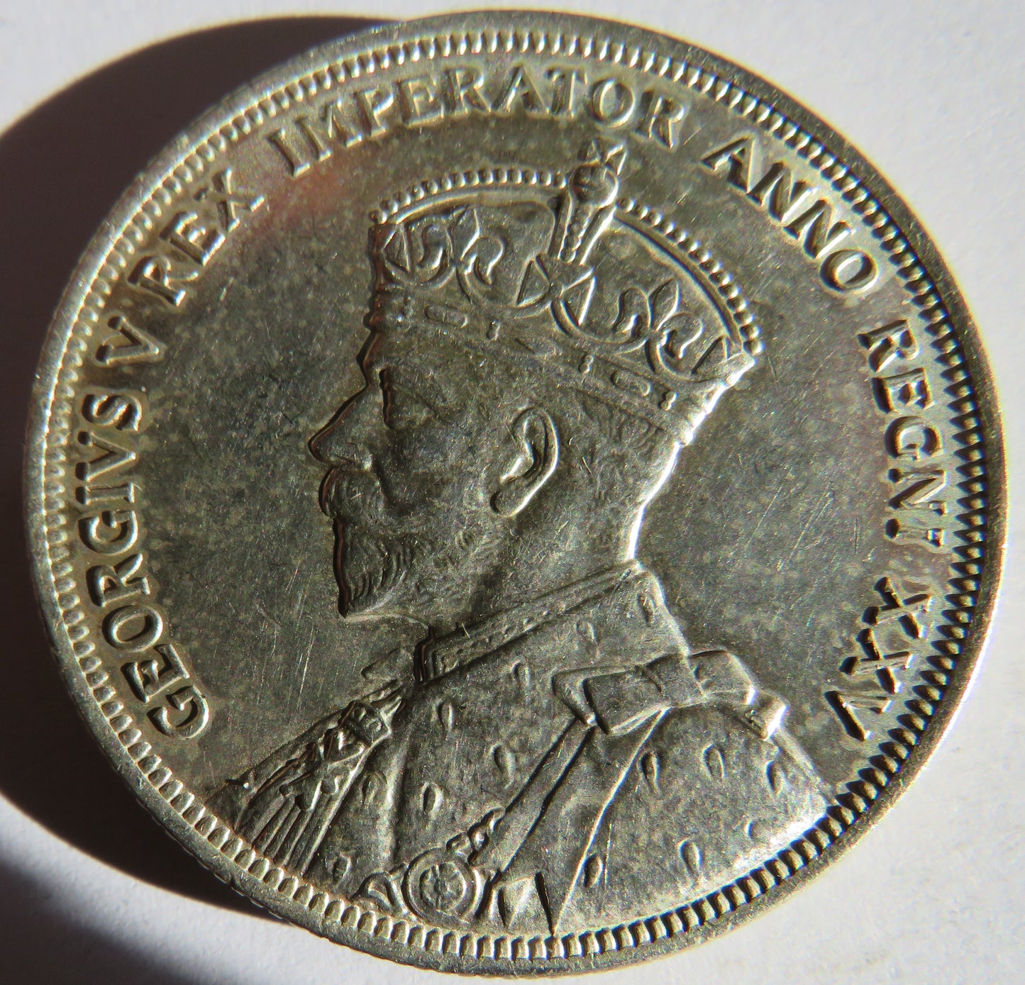 1935 King George V Canada Silver $1 One Dollar Coin
