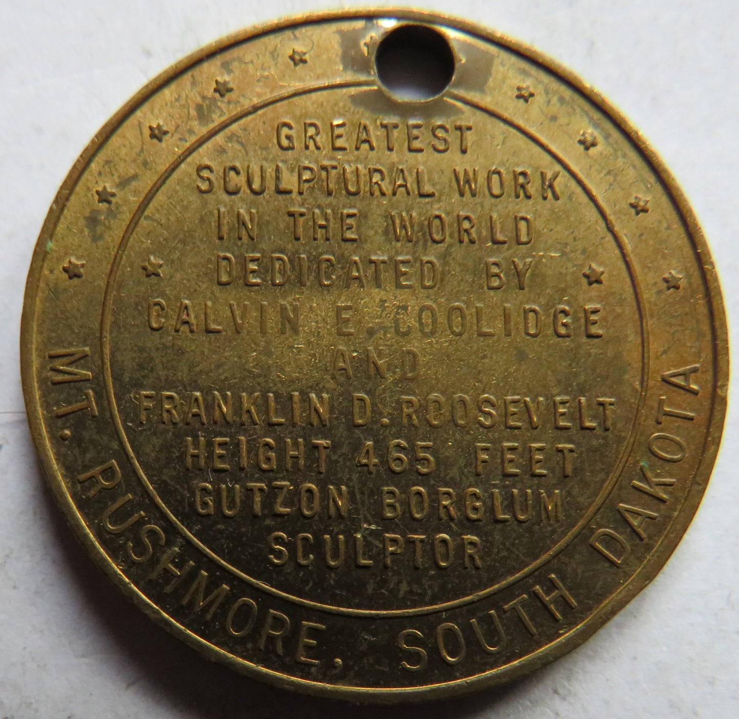 Mt Rushmore, South Dakota / The Shrine of Democracy Medal