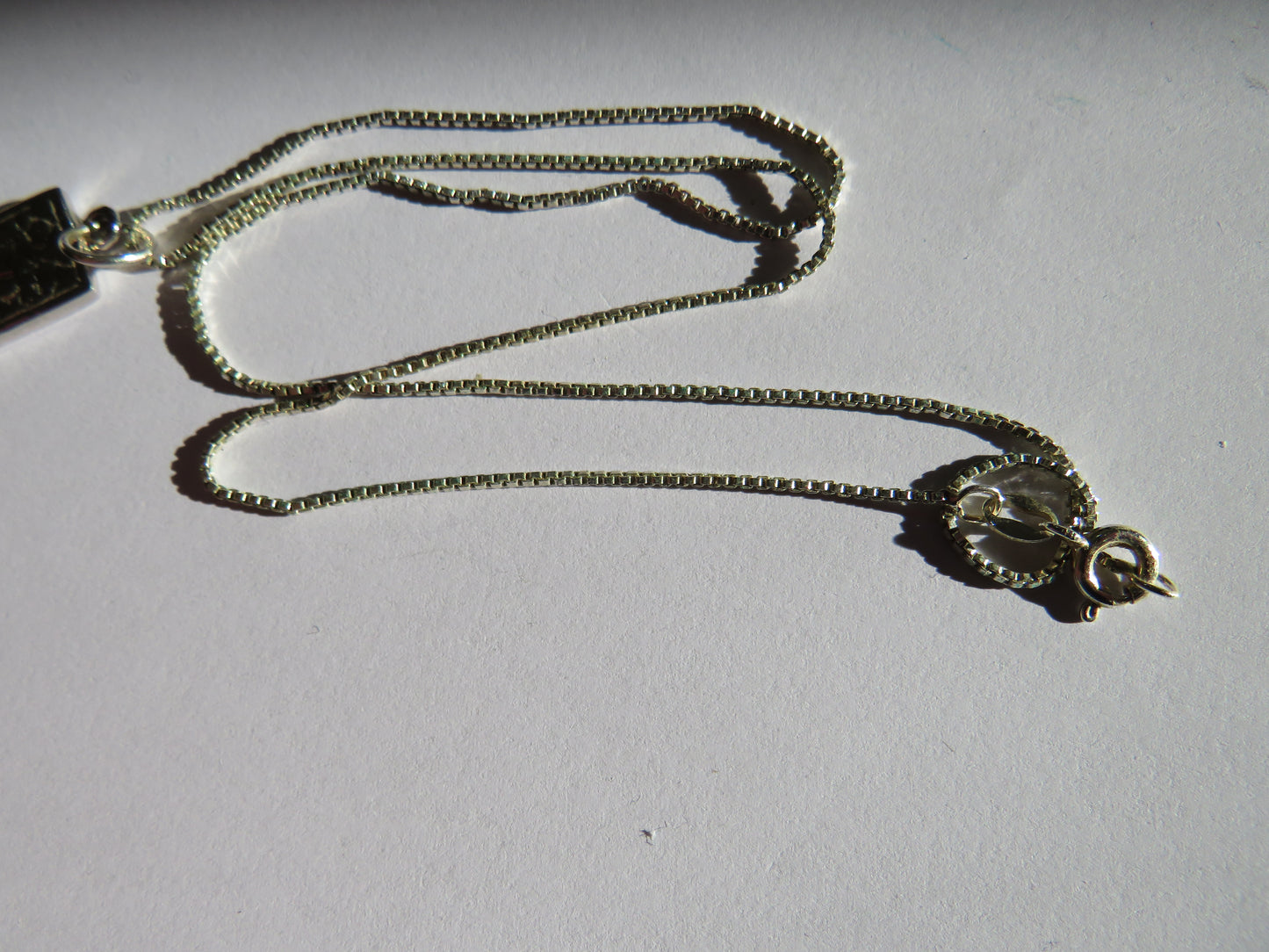 Stylish Ladies Sterling Silver Necklace and Pendant