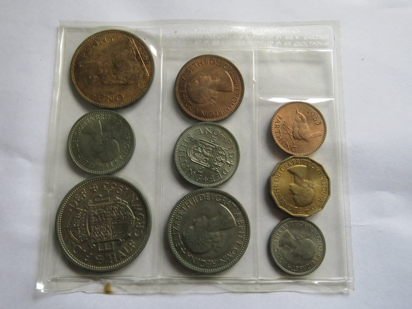 1953 Queen Elizabeth II Uncirculated Coin Set - Great Britain