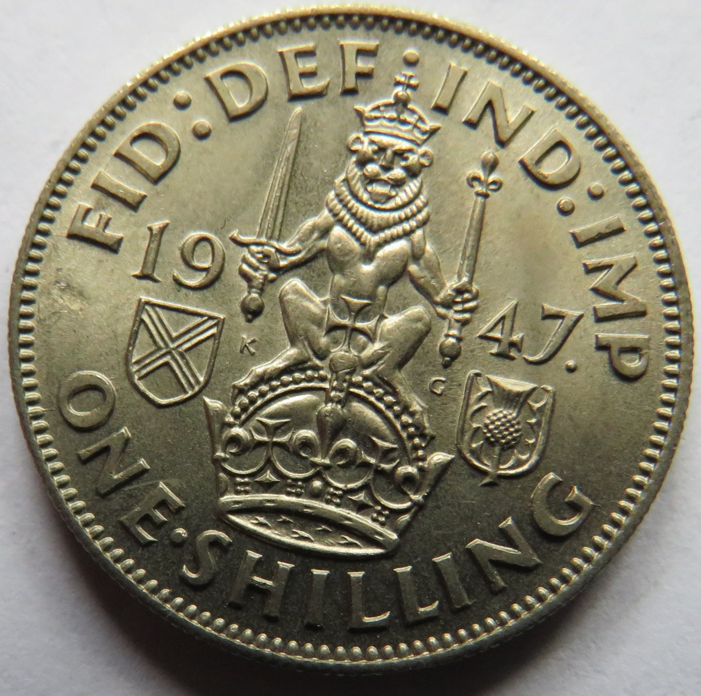 1947 King George VI (Scottish) Shilling Coin - Great Britain