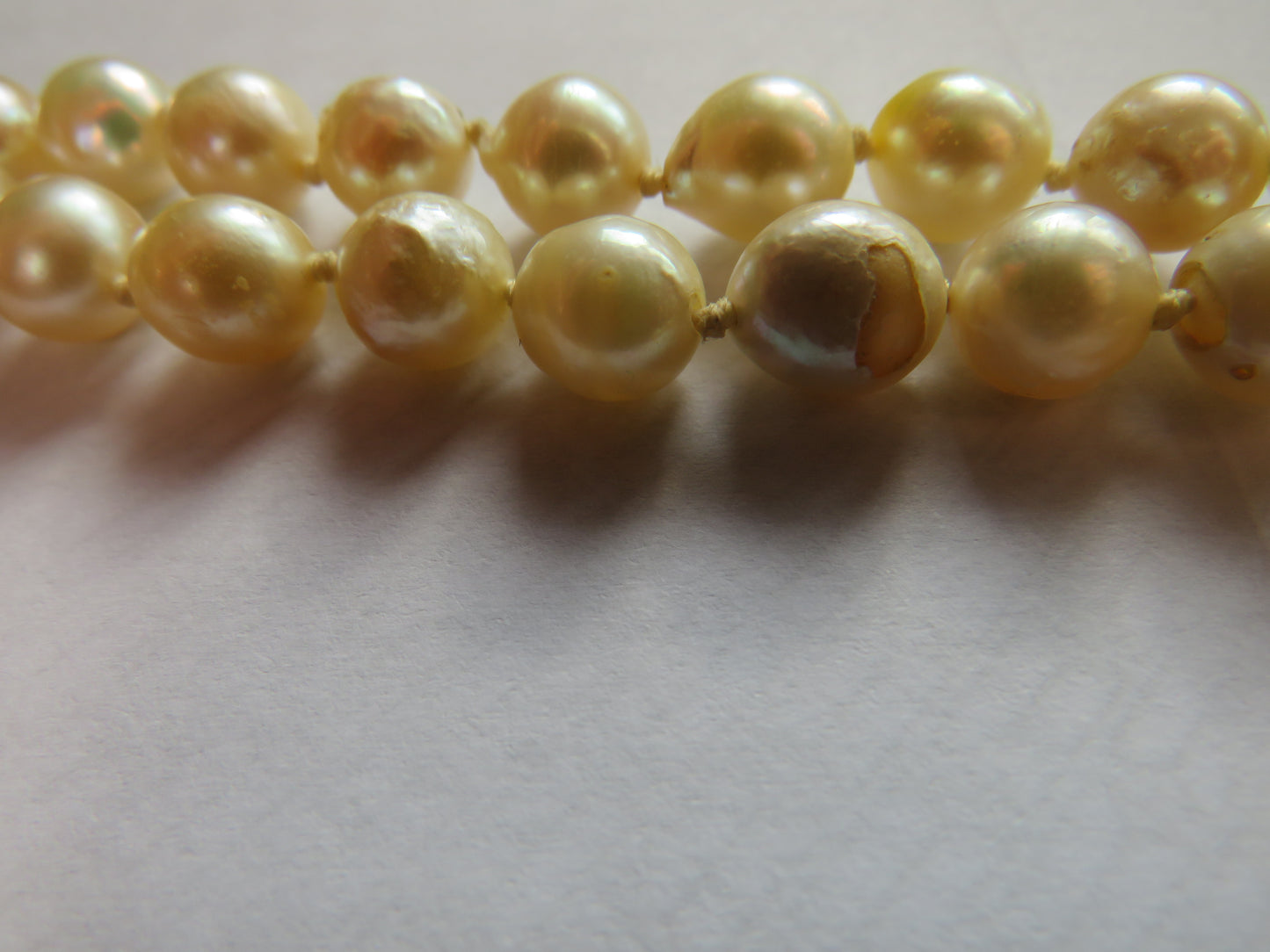 A Good Length Ladies Pearl Necklace With Silver & Marcasite Clasp 63 cm