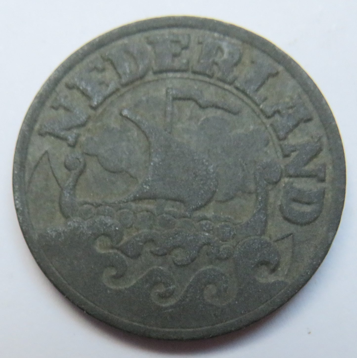 1943 Netherlands 25 Cents Coin