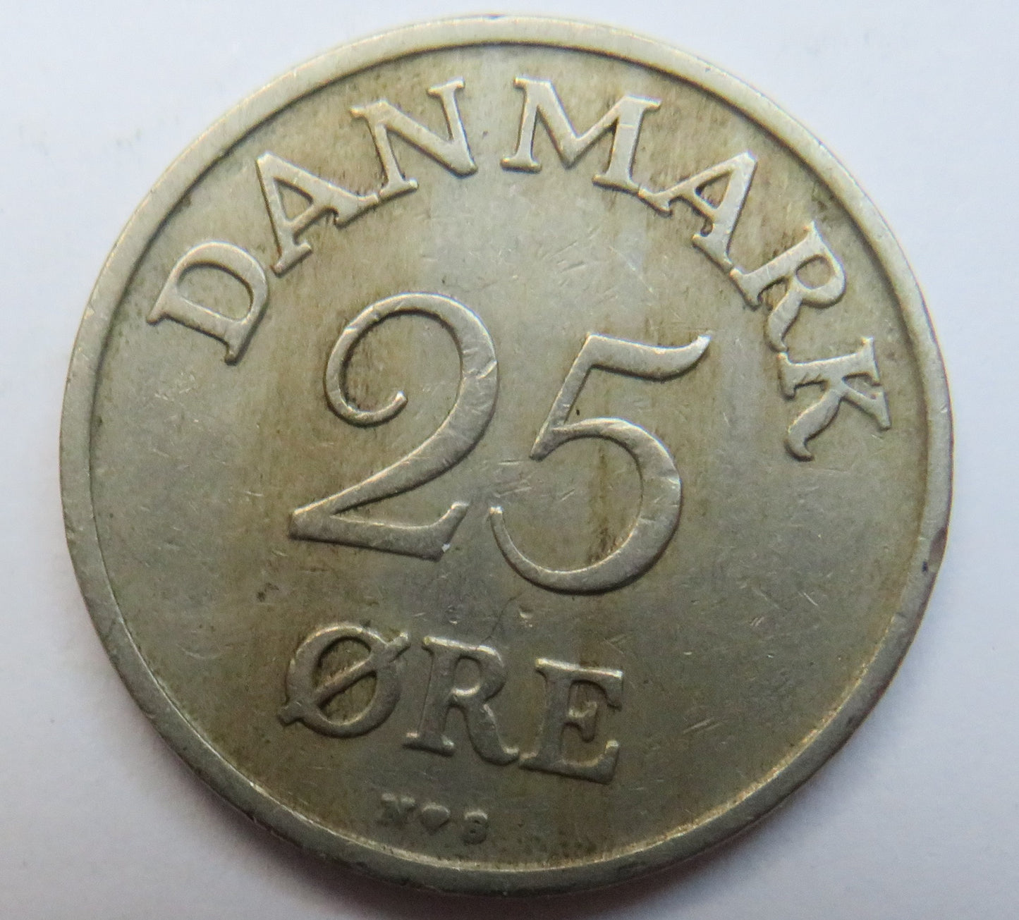 1949 Denmark 25 Ore Coin