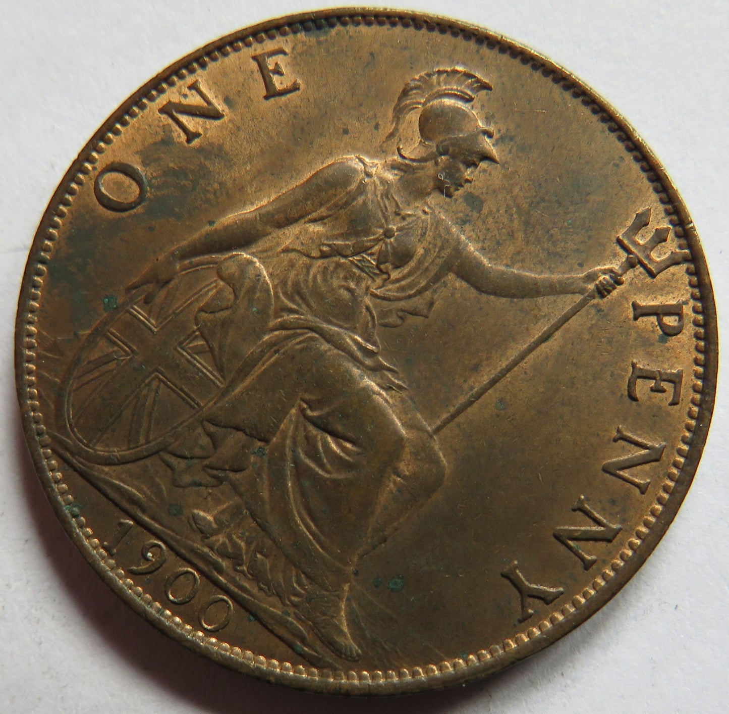 1900 Queen Victoria One Penny Coin In High Grade - Great Britain