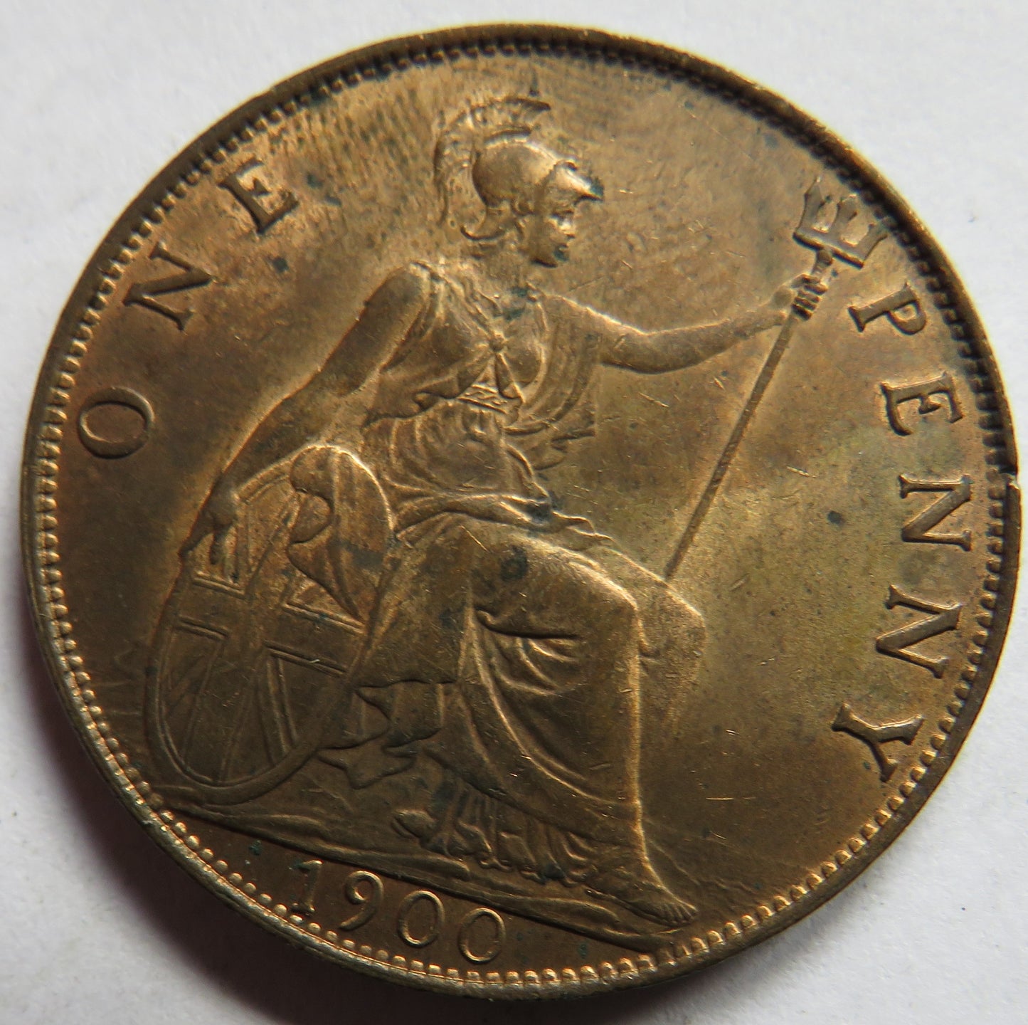 1900 Queen Victoria One Penny Coin In High Grade - Great Britain