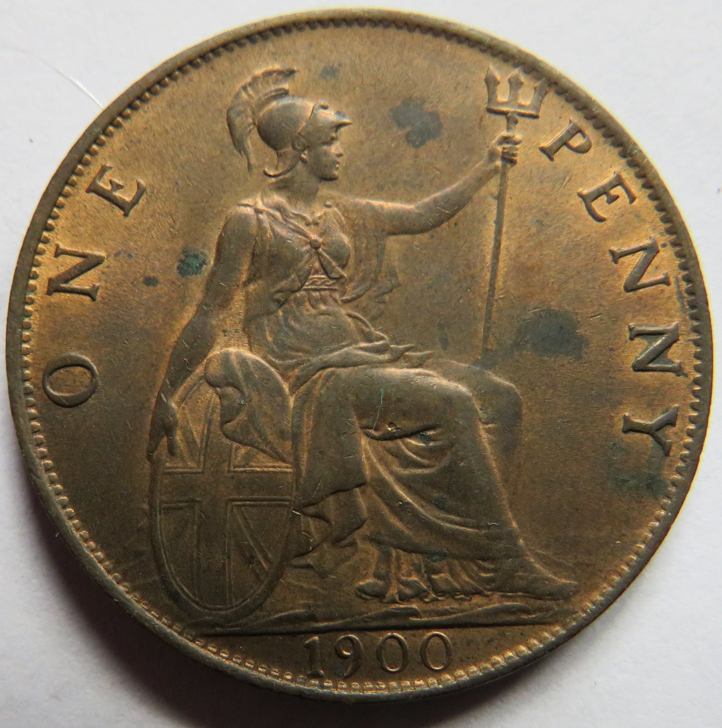 1900 Queen Victoria One Penny Coin In High Grade - Great Britain