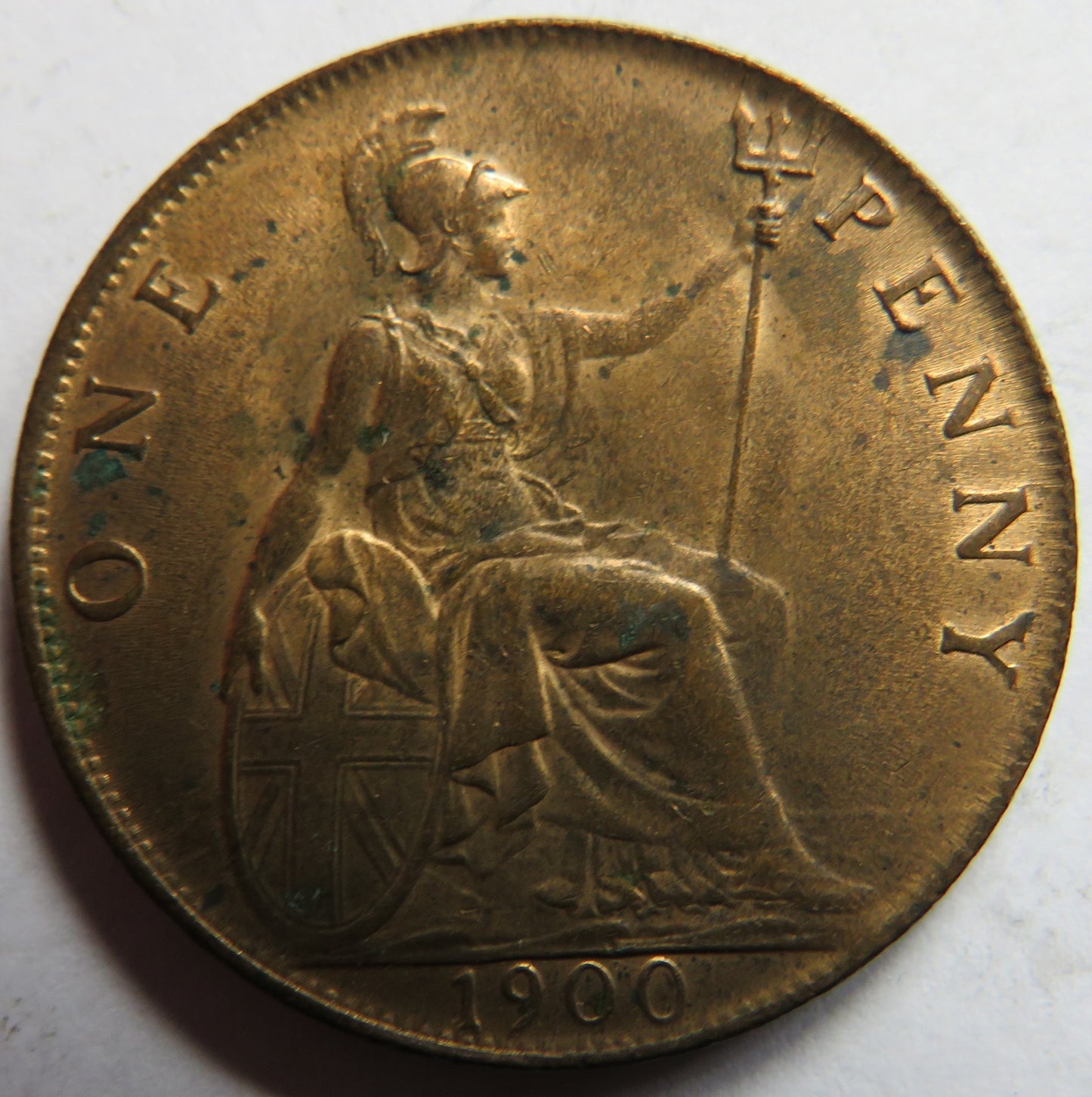 1900 Queen Victoria One Penny Coin In High Grade - Great Britain