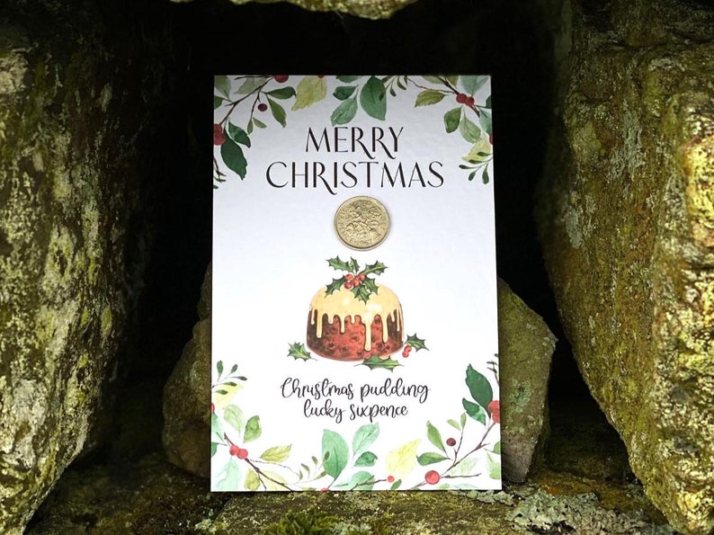 Christmas Pudding Lucky Sixpence Gift