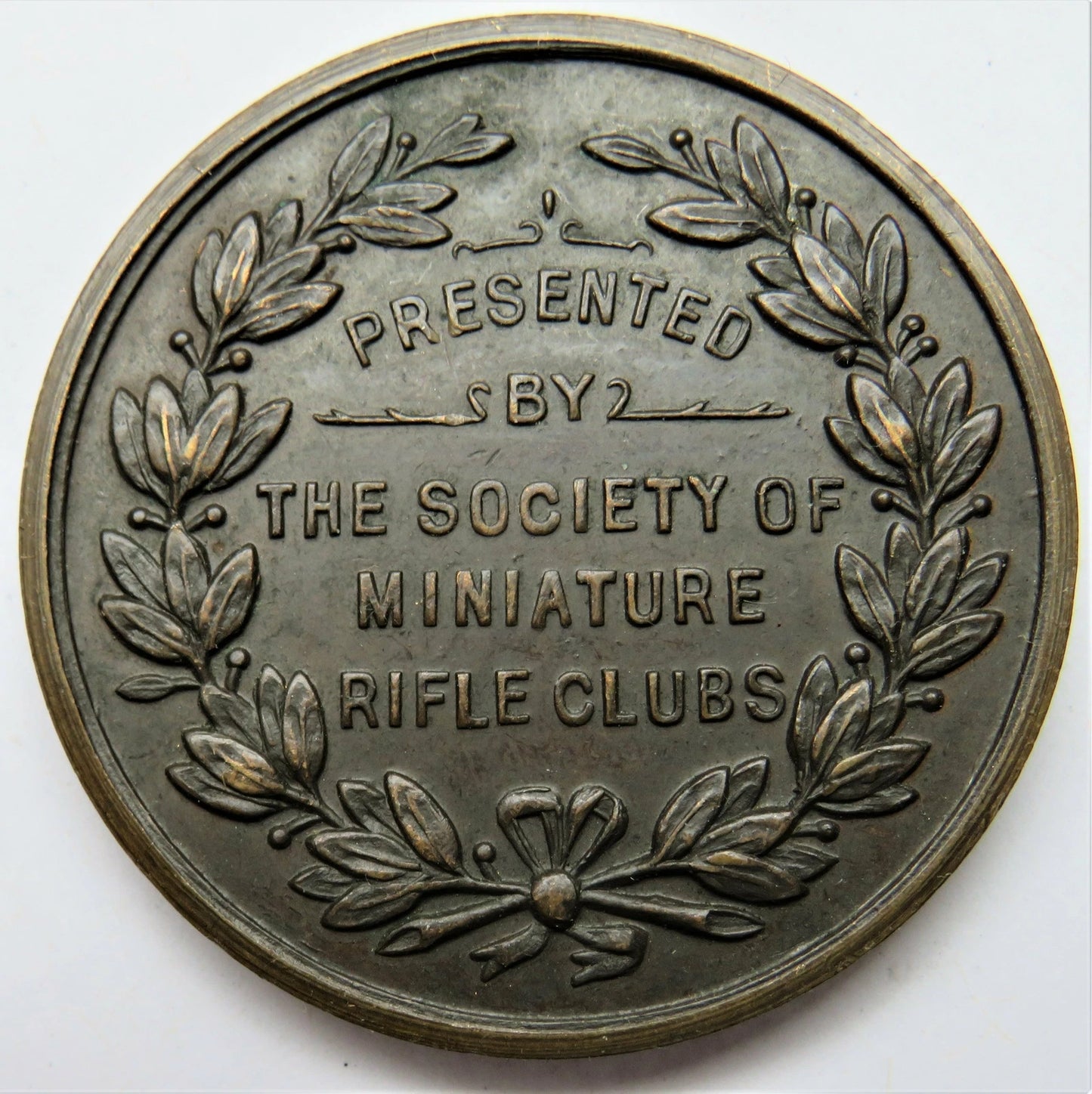 The Society Of Miniature Rifle Clubs Vintage Medal - The Bell Medal