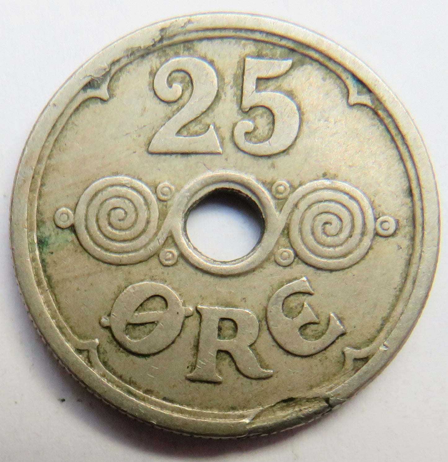 1926 Denmark 25 Ore Coin