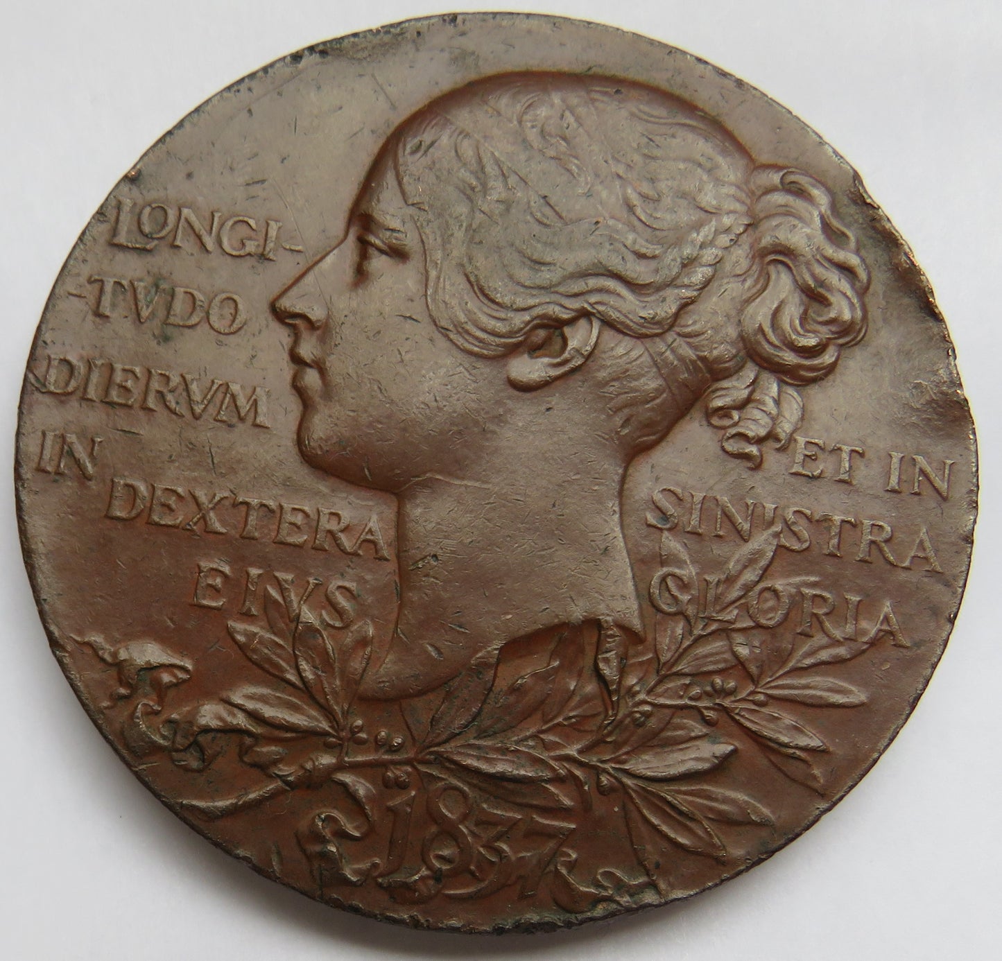 1837-1897 Queen Victoria Diamond Jubilee Large Bronze Medal