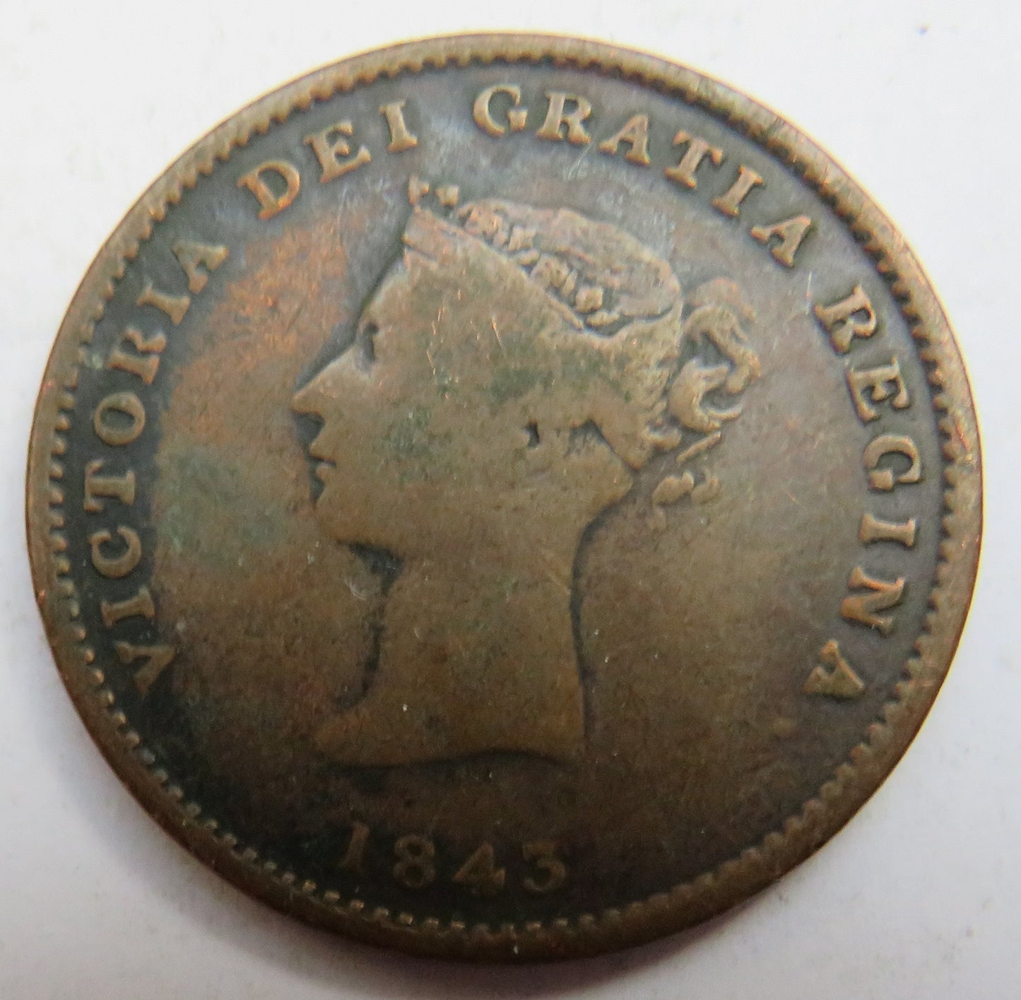 1843 New Brunswick Half Penny Token