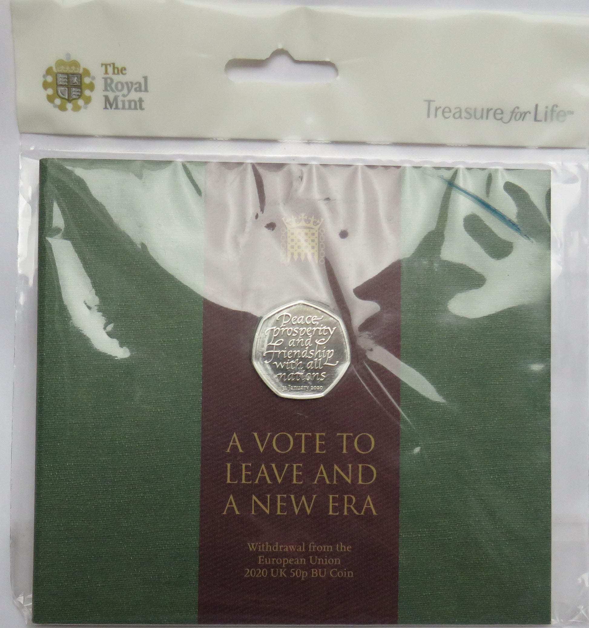 Withdrawal From The European Union 2020 UK 50p BU Coin