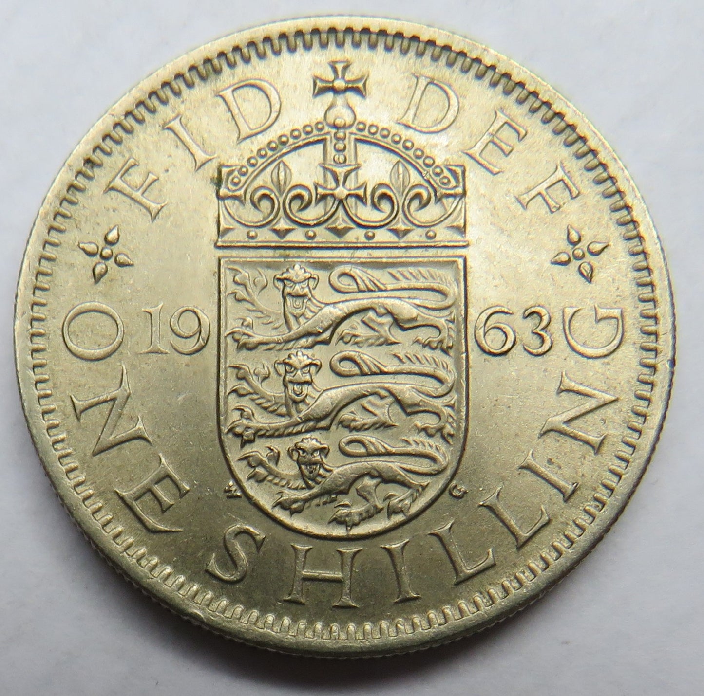 1963 Queen Elizabeth II (English) Shilling Coin - Great Britain