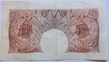 Load image into Gallery viewer, Bank of England 10 Ten Shillings Note (E46Y) L.K. O&#39;Brien (1955-1961)
