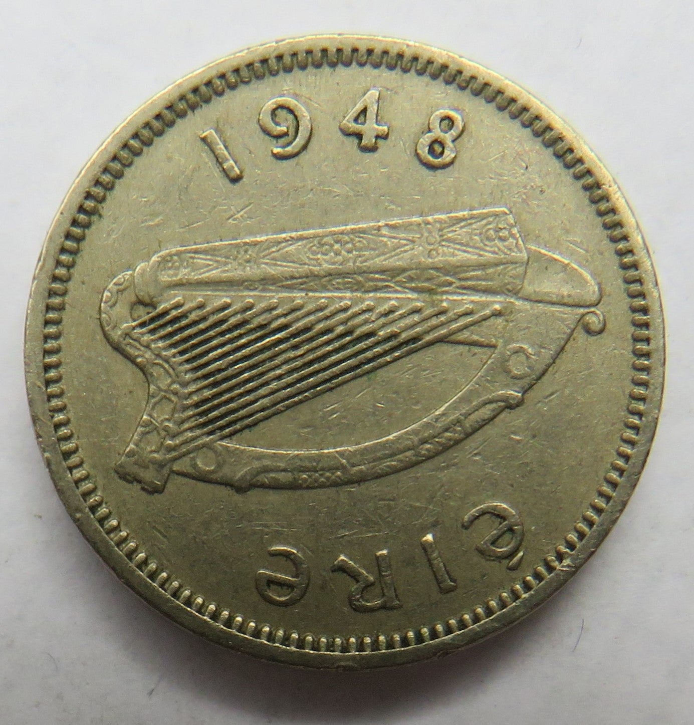 1948 Ireland Eire Threepence Coin