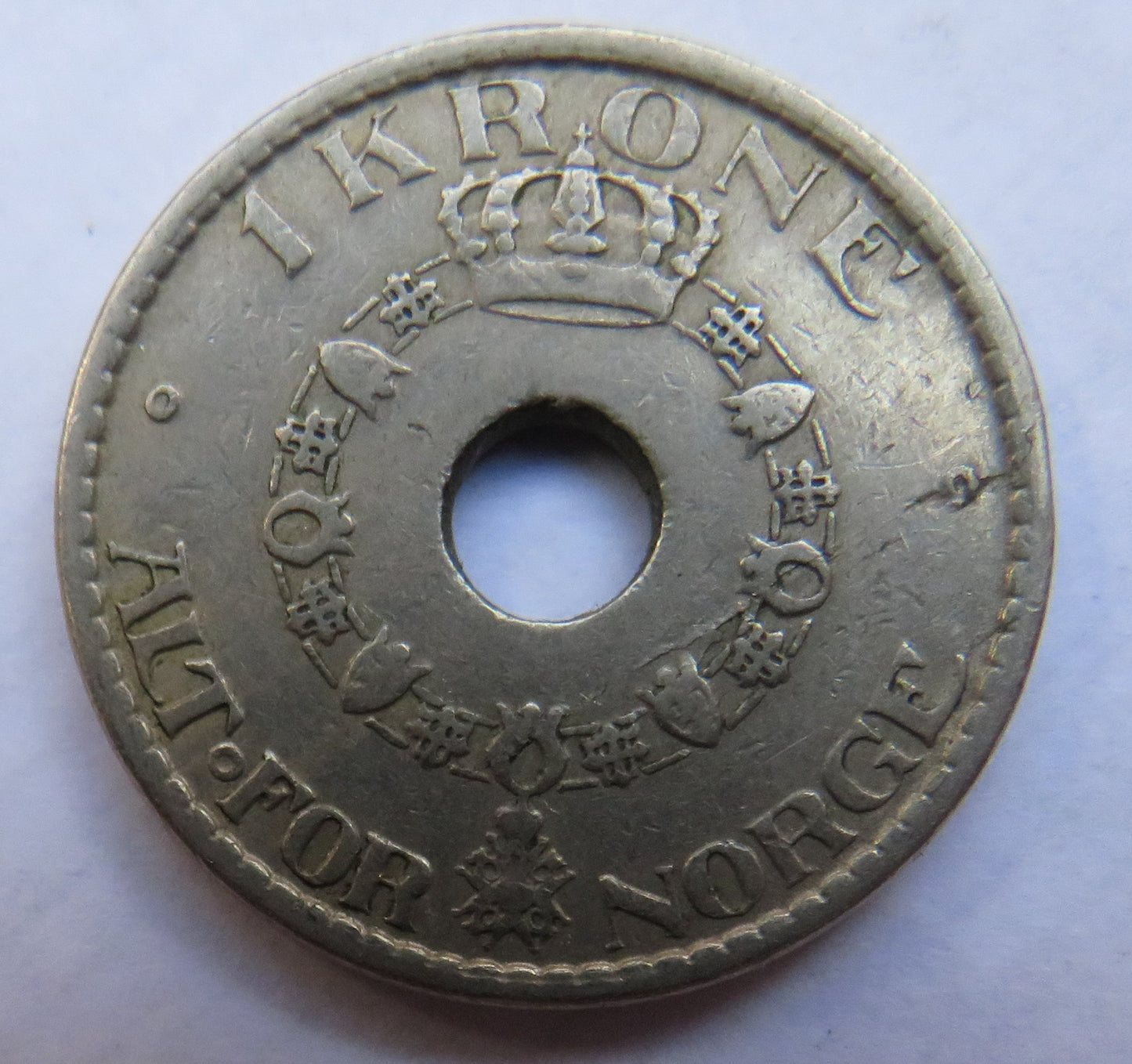 1950 Norway One Krone Coin