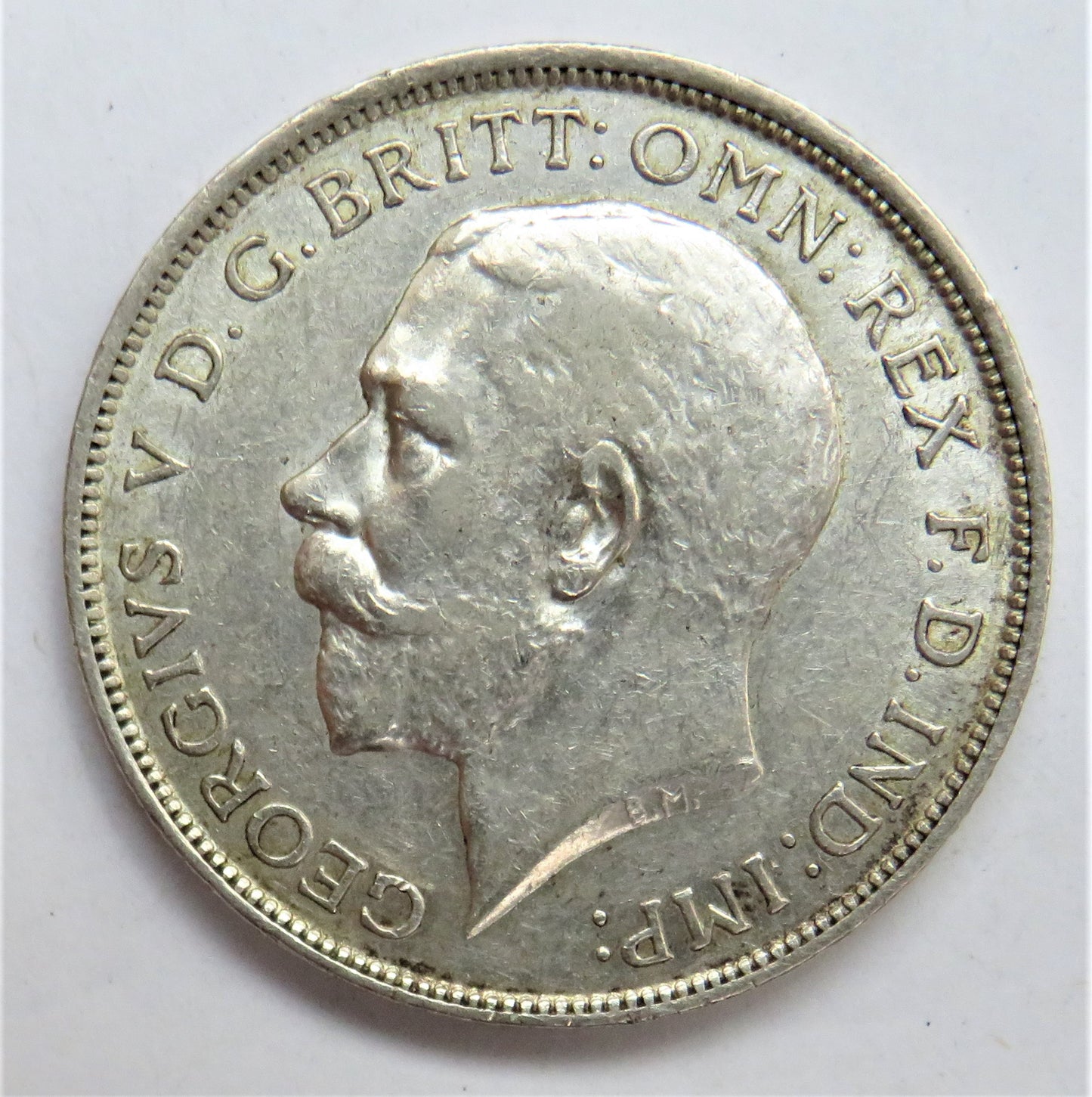 1914 King George V Silver Florin Coin - Great Britain