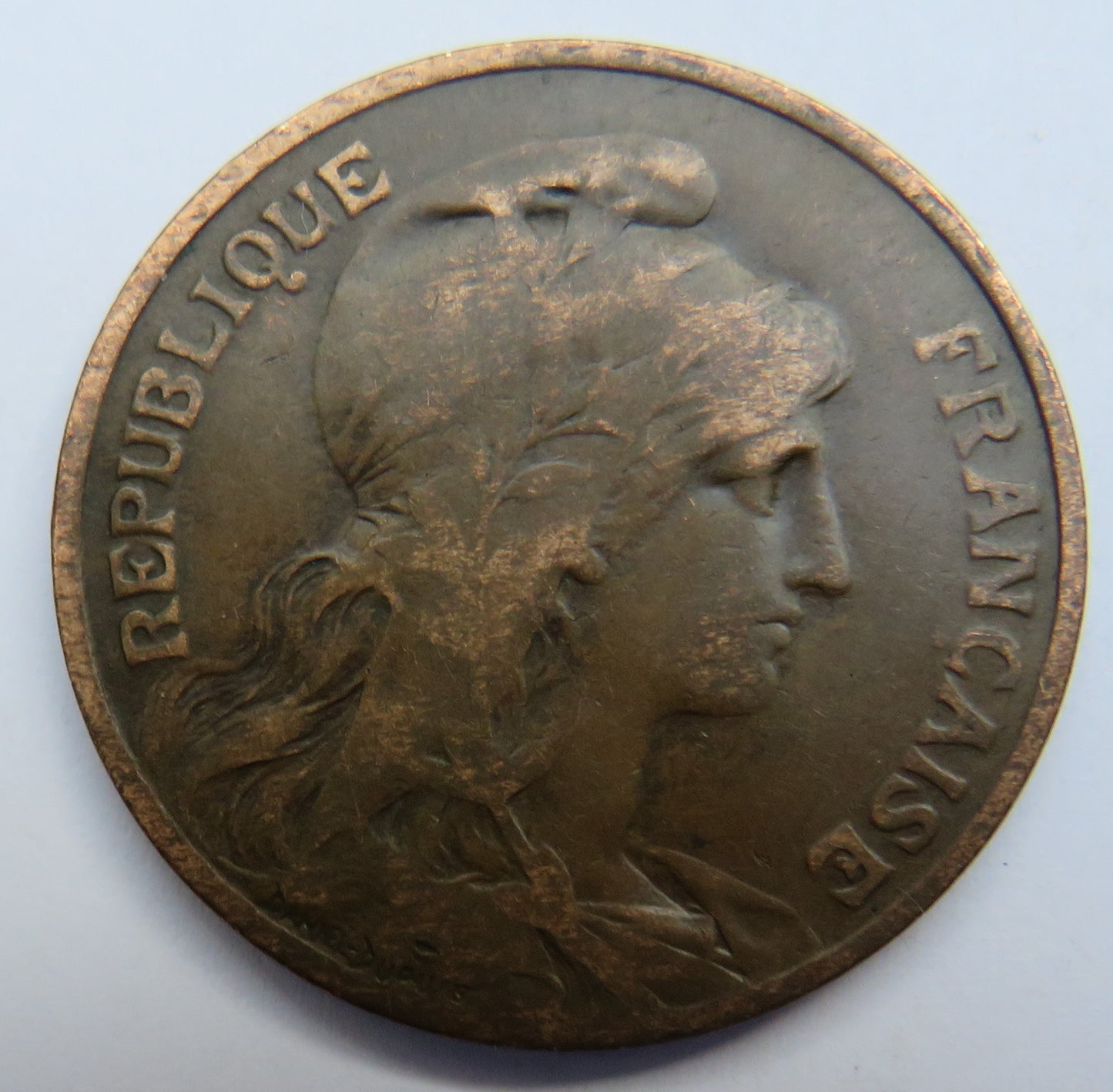 1913 France 10 Centimes Coin