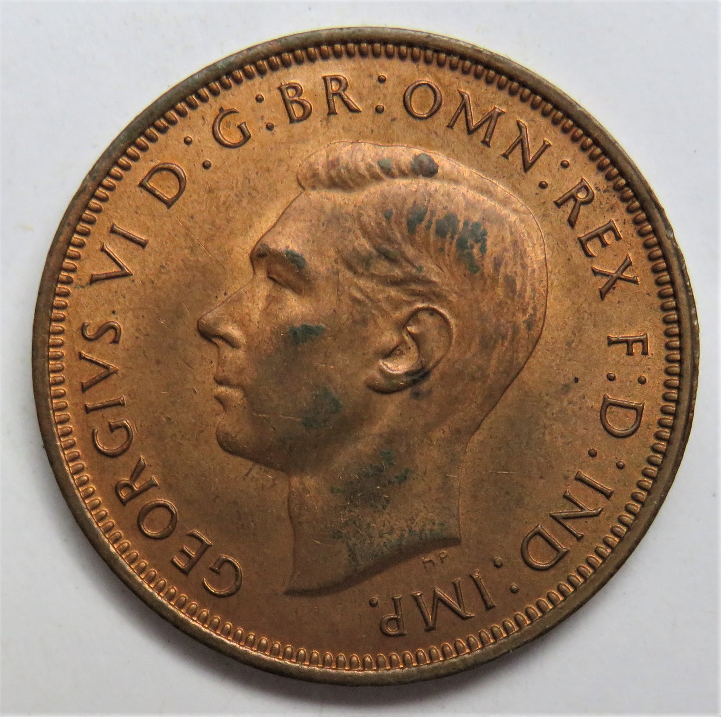 1944 King George VI Halfpenny Coin Great Britain