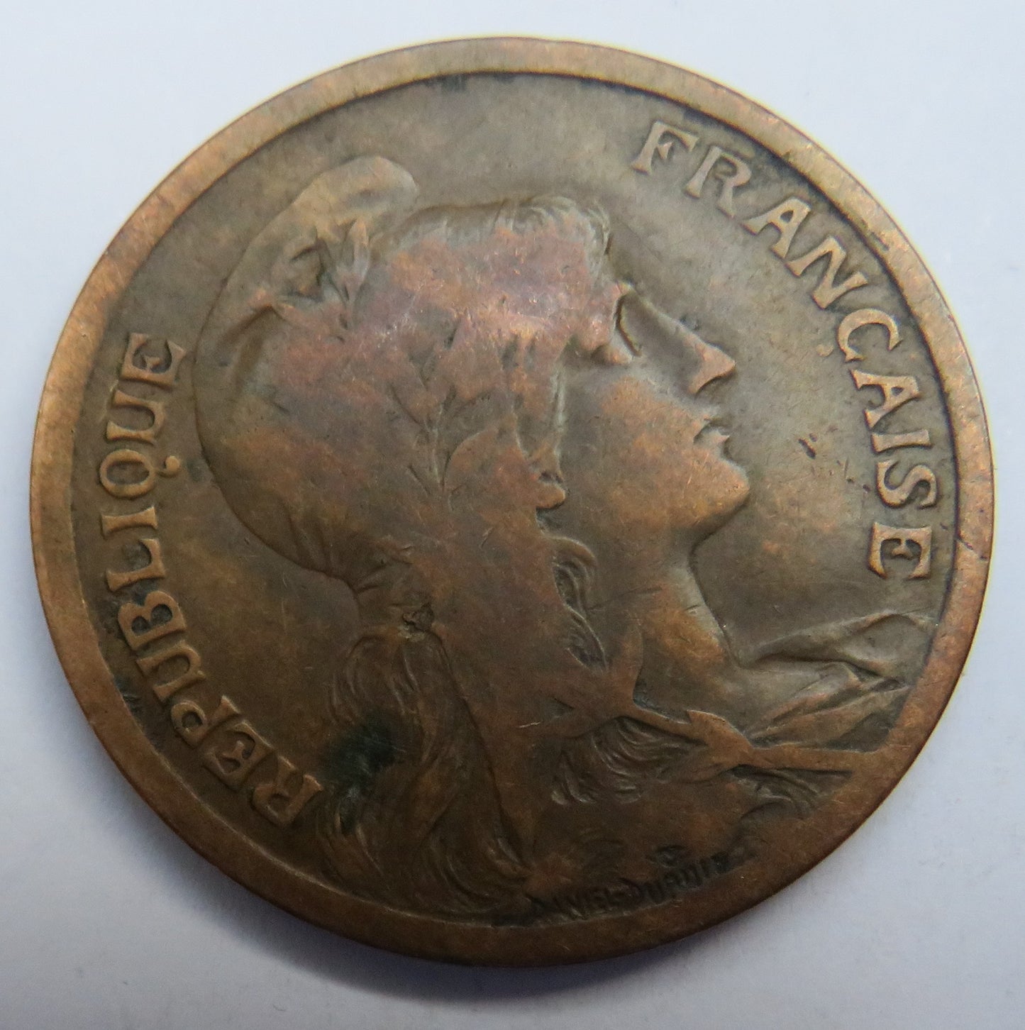 1917 France 10 Centimes Coin