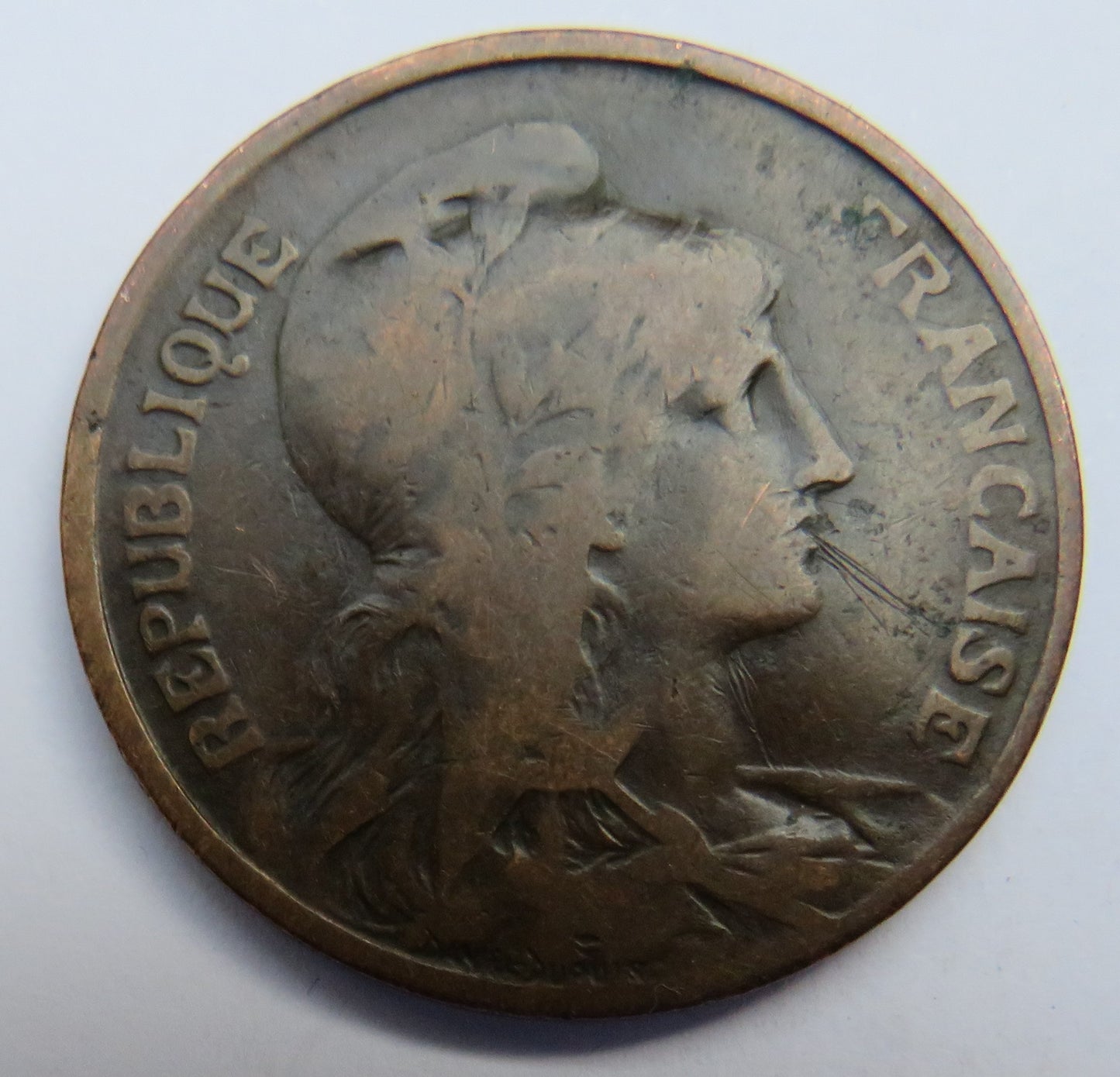 1900 France 10 Centimes Coin