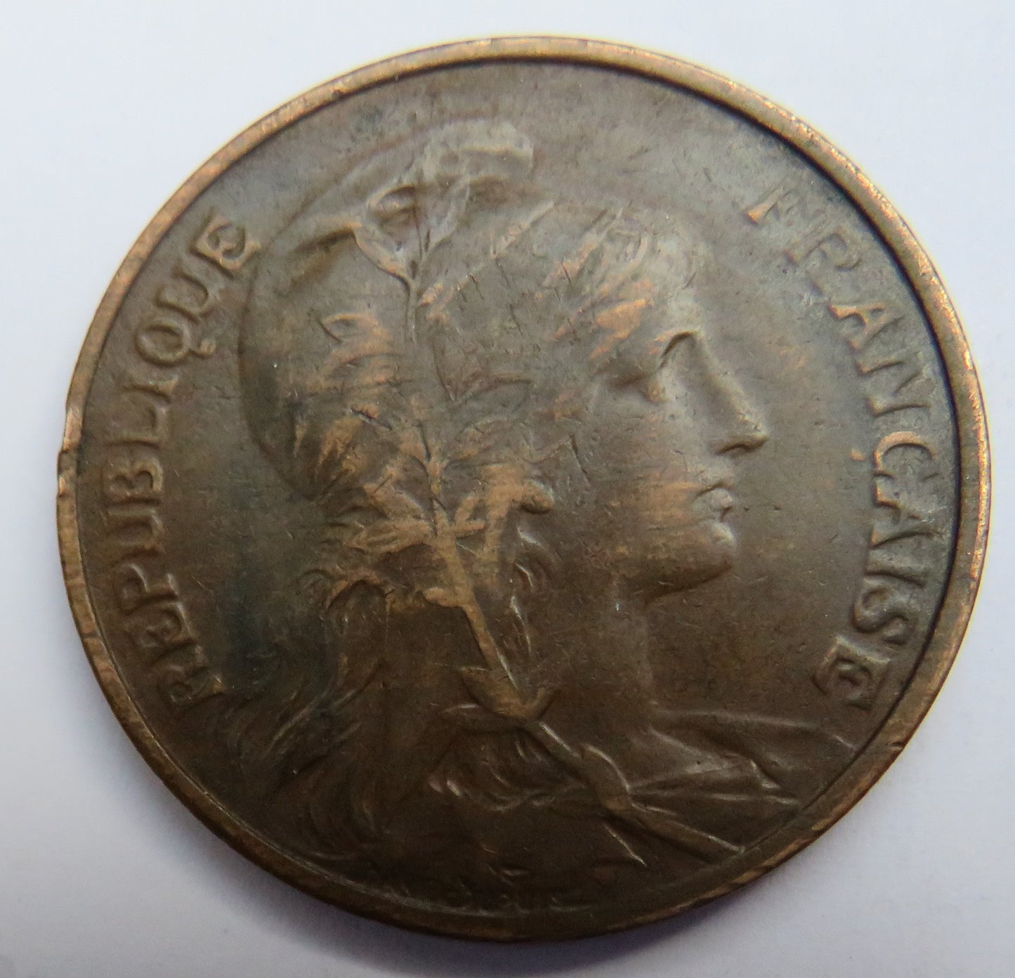 1915 France 10 Centimes Coin