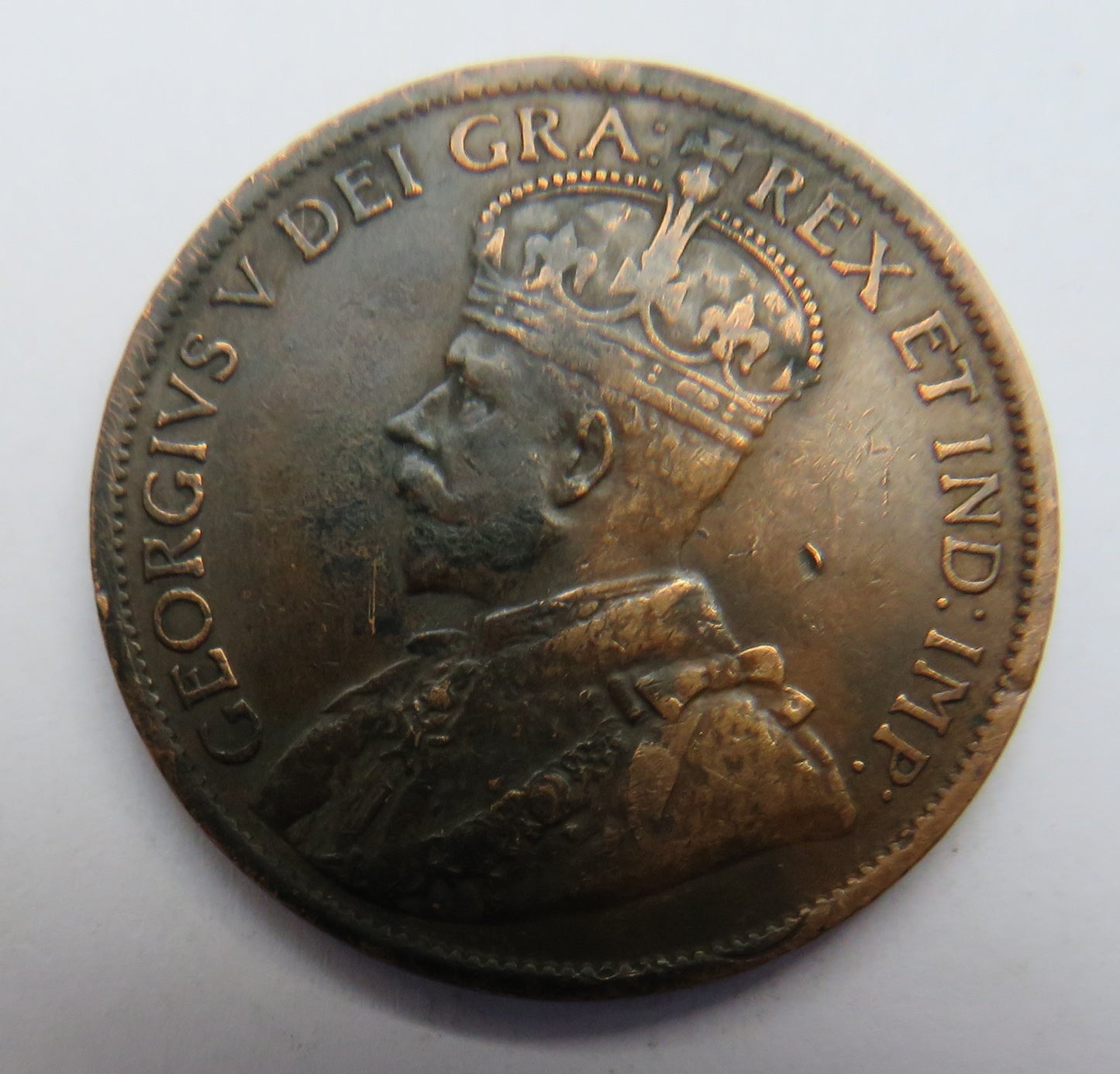 1920 King George V Canada One Cent Coin