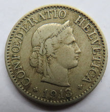 Load image into Gallery viewer, 1913 Switzerland 10 Rappen Coin
