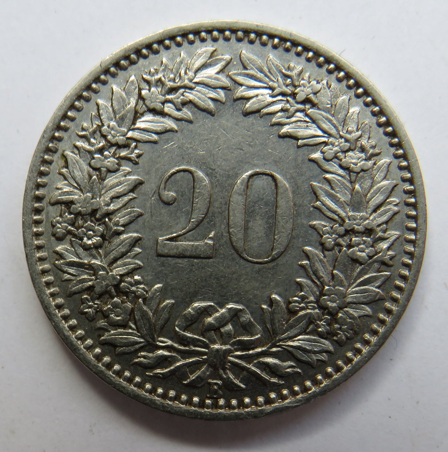 1931 Switzerland 20 Rappen Coin