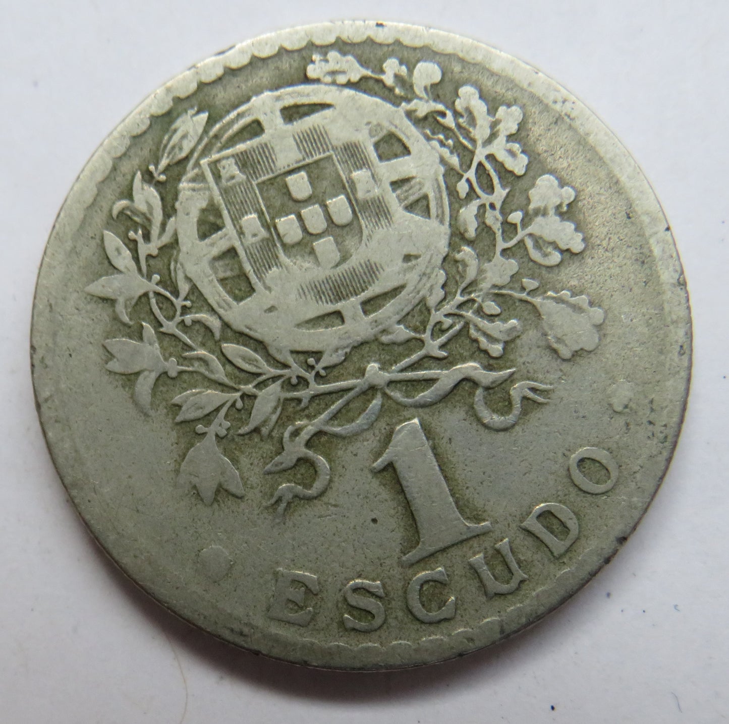 1927 Portugal One Escudo Coin