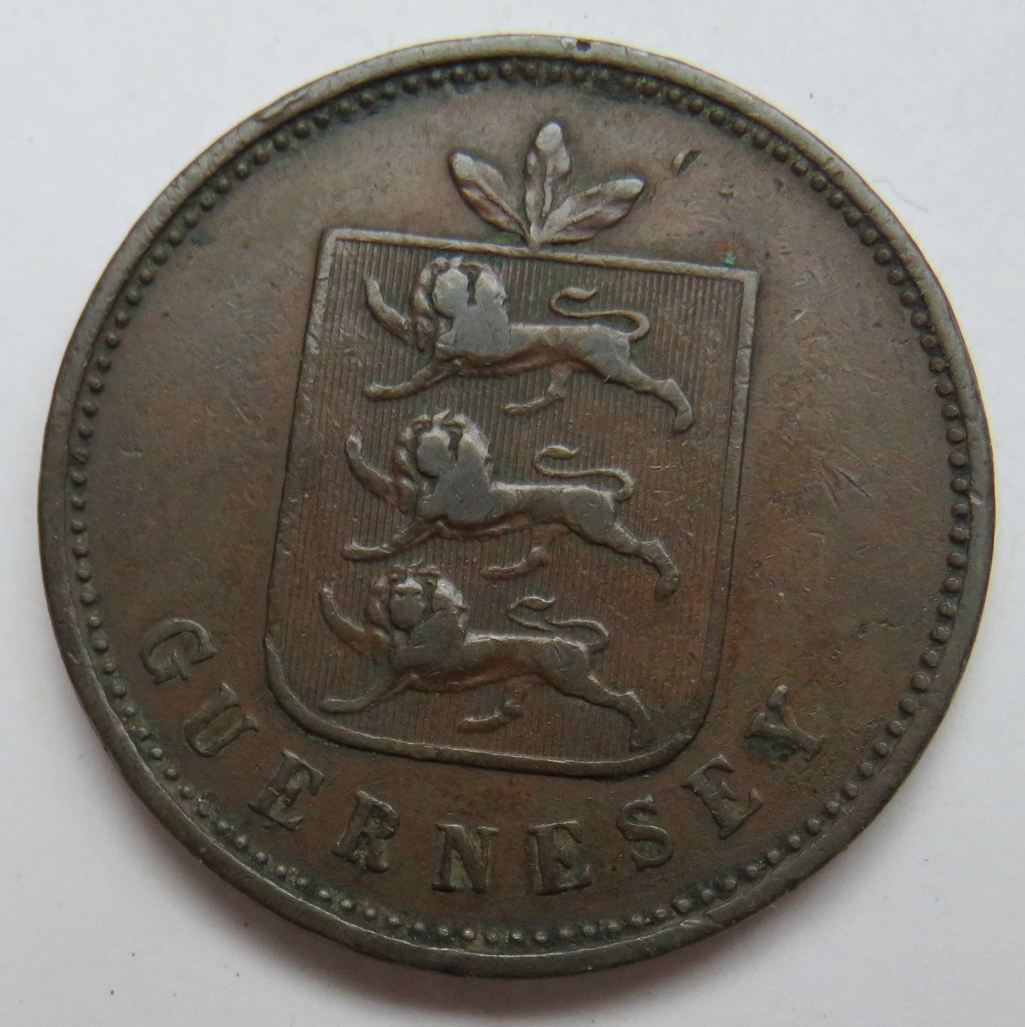 1830 Guernsey 4 Doubles Coin