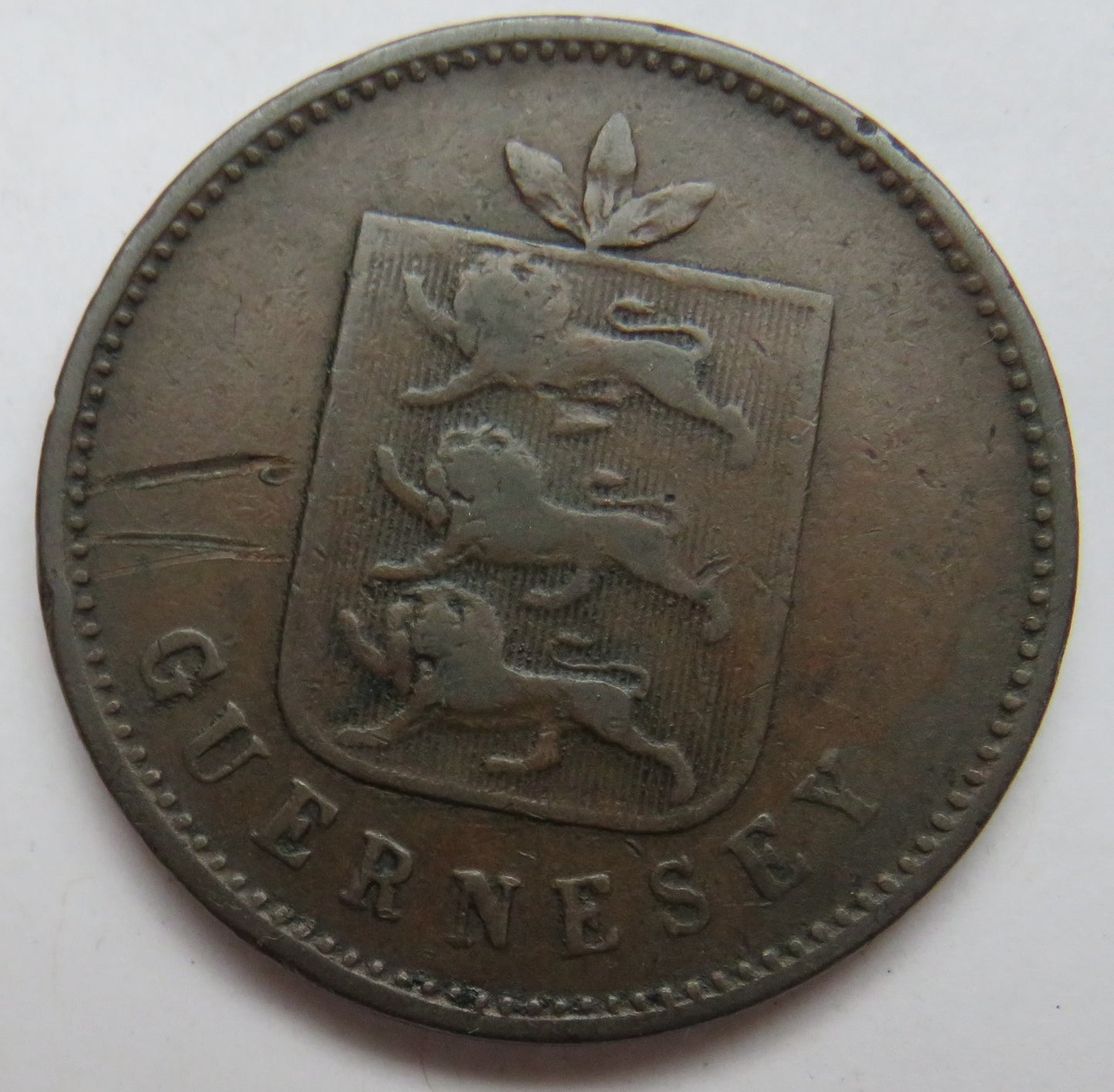 1830 Guernsey 4 Doubles Coin