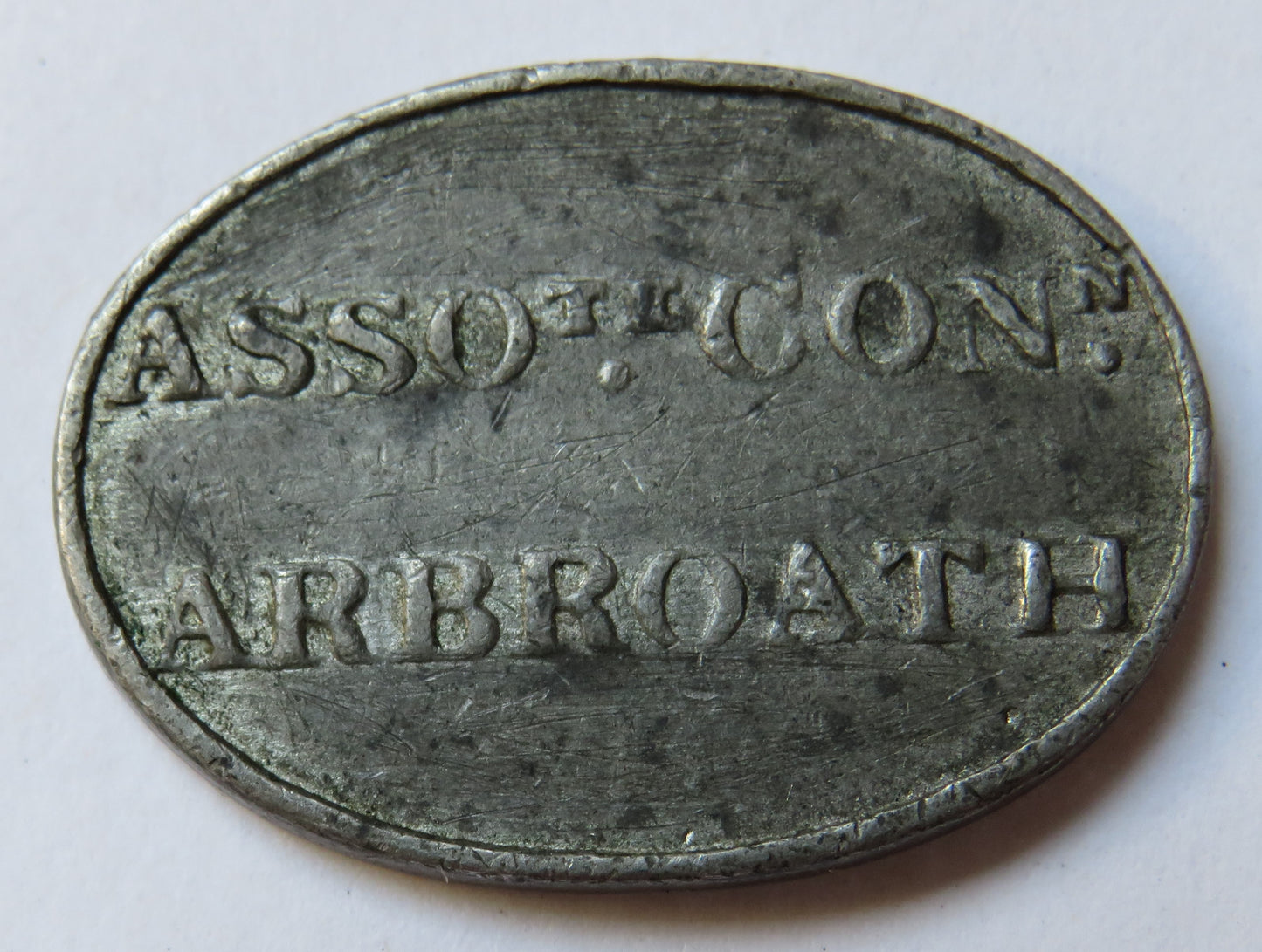 1821 Arbroath Church Token - B.Laing Minister