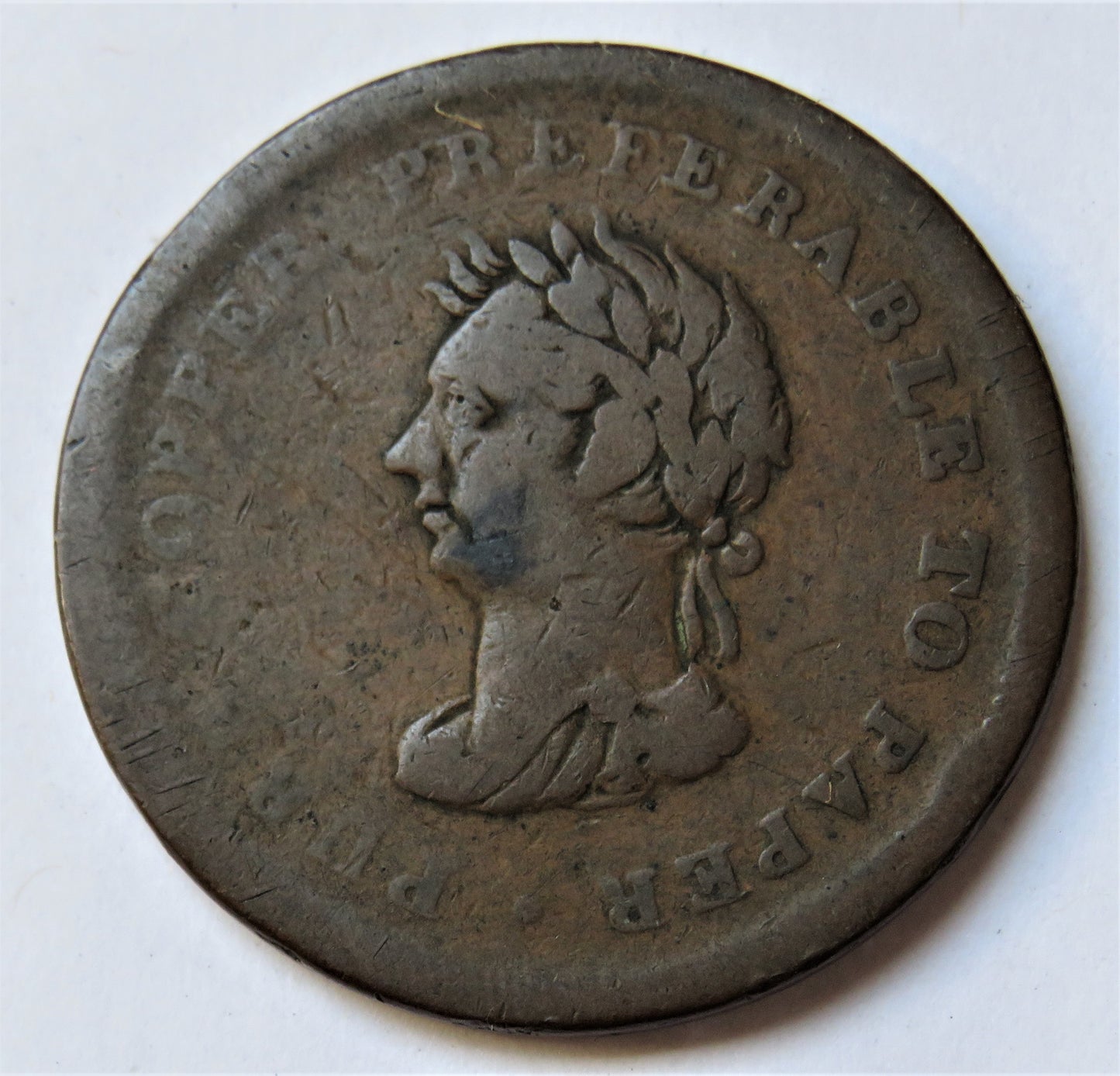 1838 Canada One Penny Token Trade & Navigation