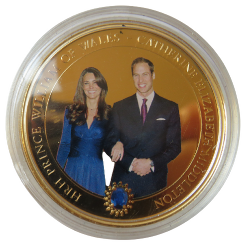 2010 Cook Islands $1 Commemorative Coin Prince William & Catherine Coin#