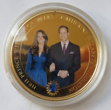 Load image into Gallery viewer, 2010 Cook Islands $1 Commemorative Coin Prince William &amp; Catherine Coin

