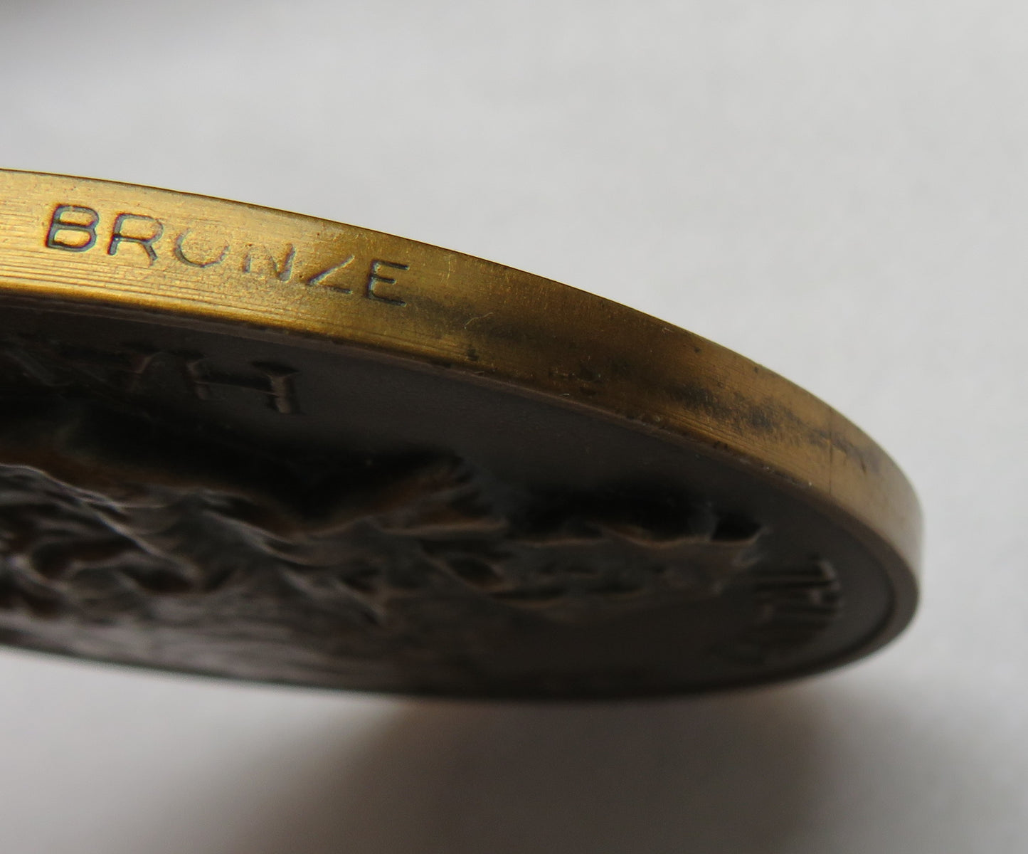 Large Vintage French Bronze Medal - Region Auvergne / Puy de Dome Haute Loire Allier Cantal