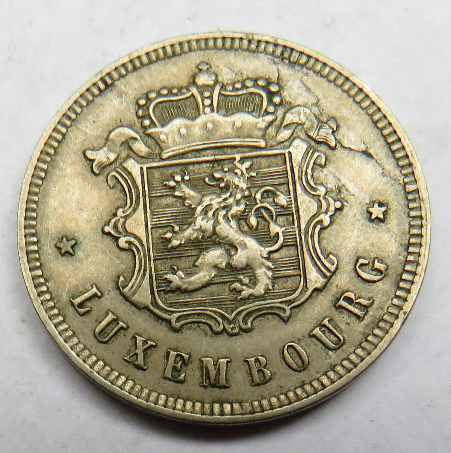 1927 Luxembourg 25 Centimes Coin