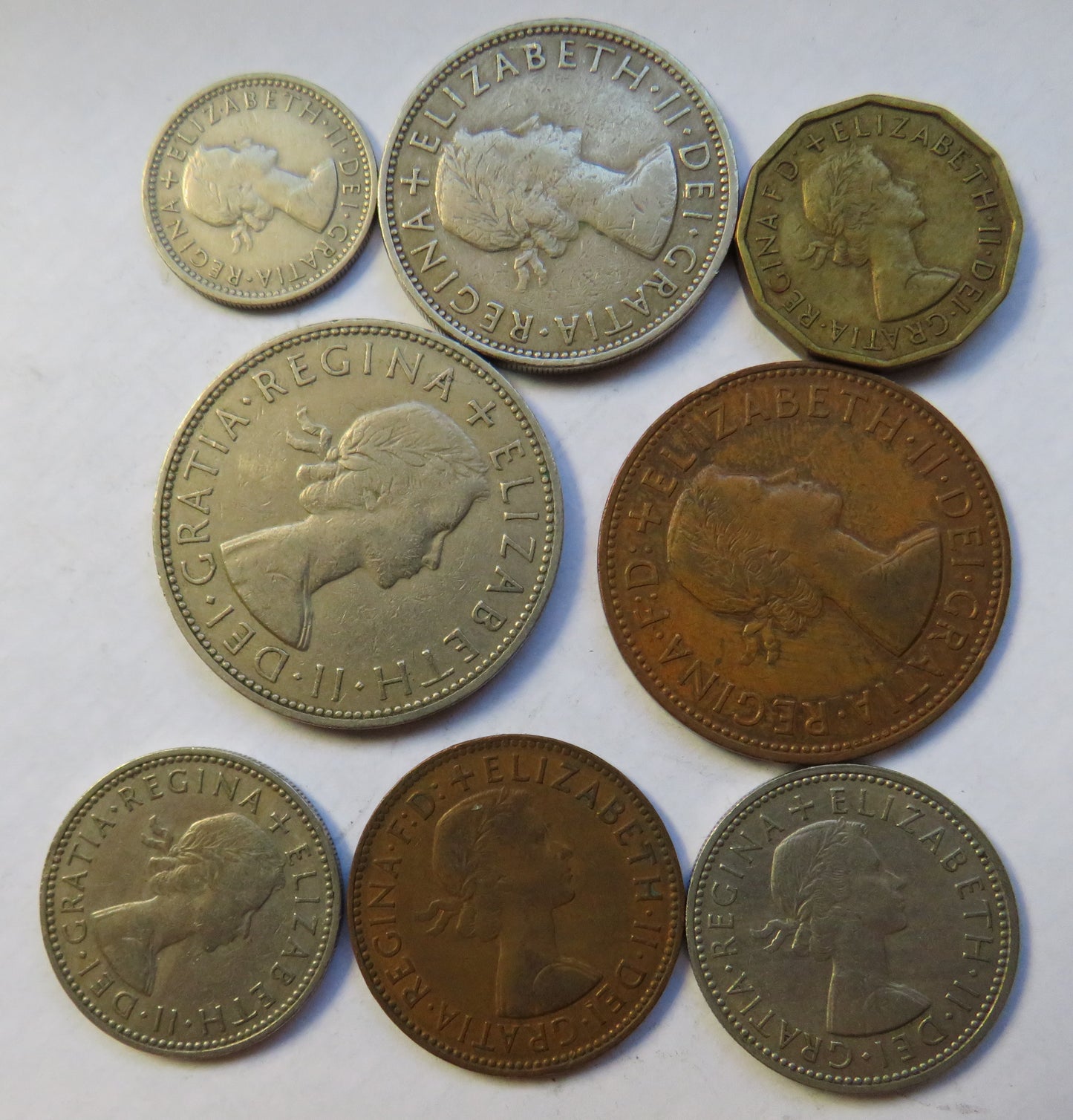 1962 Queen Elizabeth II Great Britain Coin Year Set