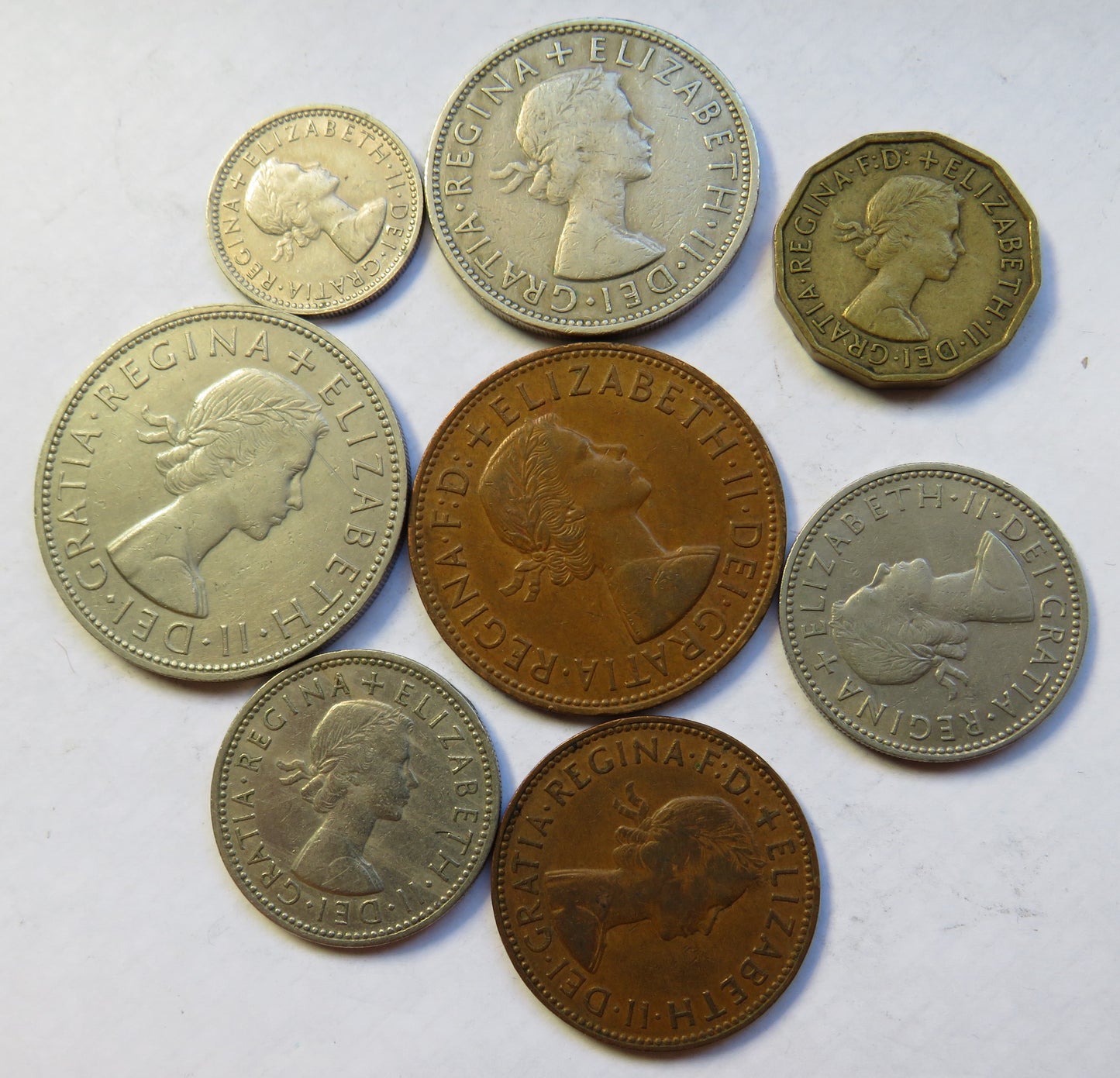 1962 Queen Elizabeth II Great Britain Coin Year Set