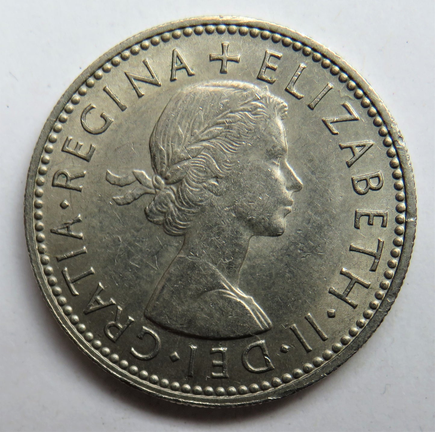 1957 Queen Elizabeth II Shilling Coin (Scottish Reverse) - Great Britain