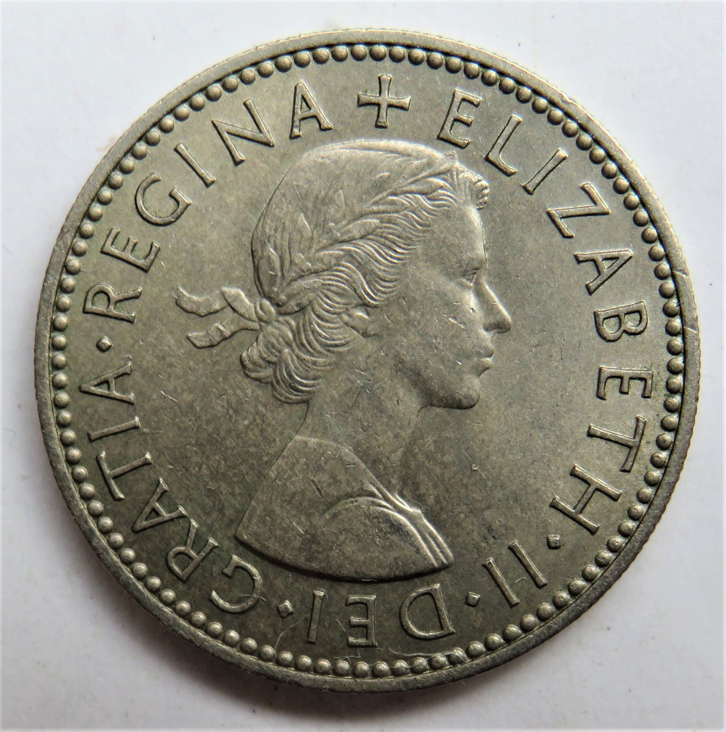 1955 Queen Elizabeth II Shilling Coin (Scottish Reverse) - Great Britain