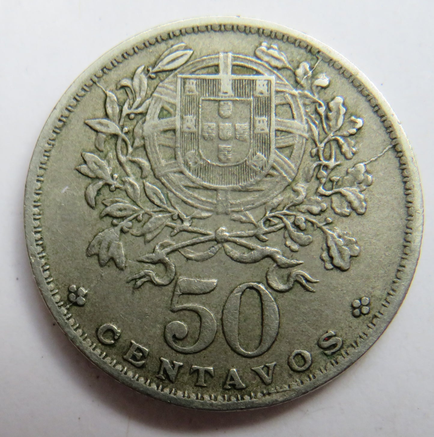 1947 Portugal 50 Centavos Coin