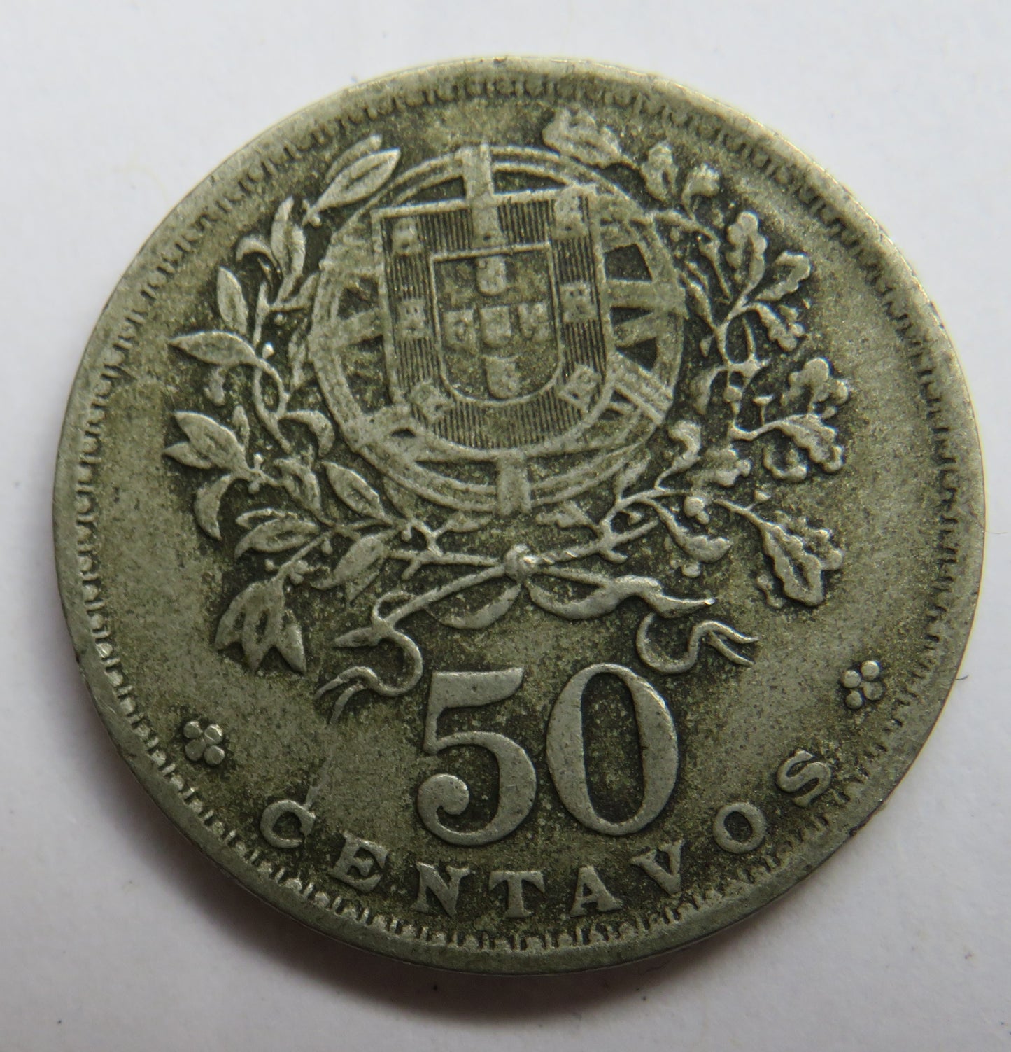 1947 Portugal 50 Centavos Coin