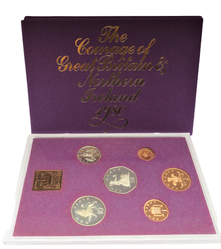 1980 Coinage of Great Britain & Northern Ireland Proof Set